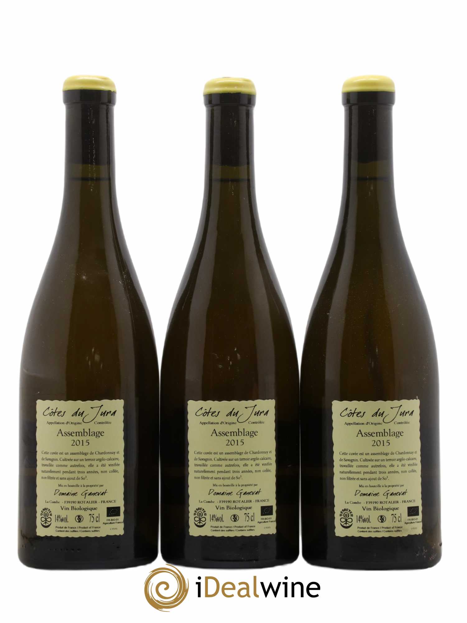 Côtes du Jura Cuvée Orégane Jean-François Ganevat (Domaine) 2015 - Lot de 3 bouteilles - 1