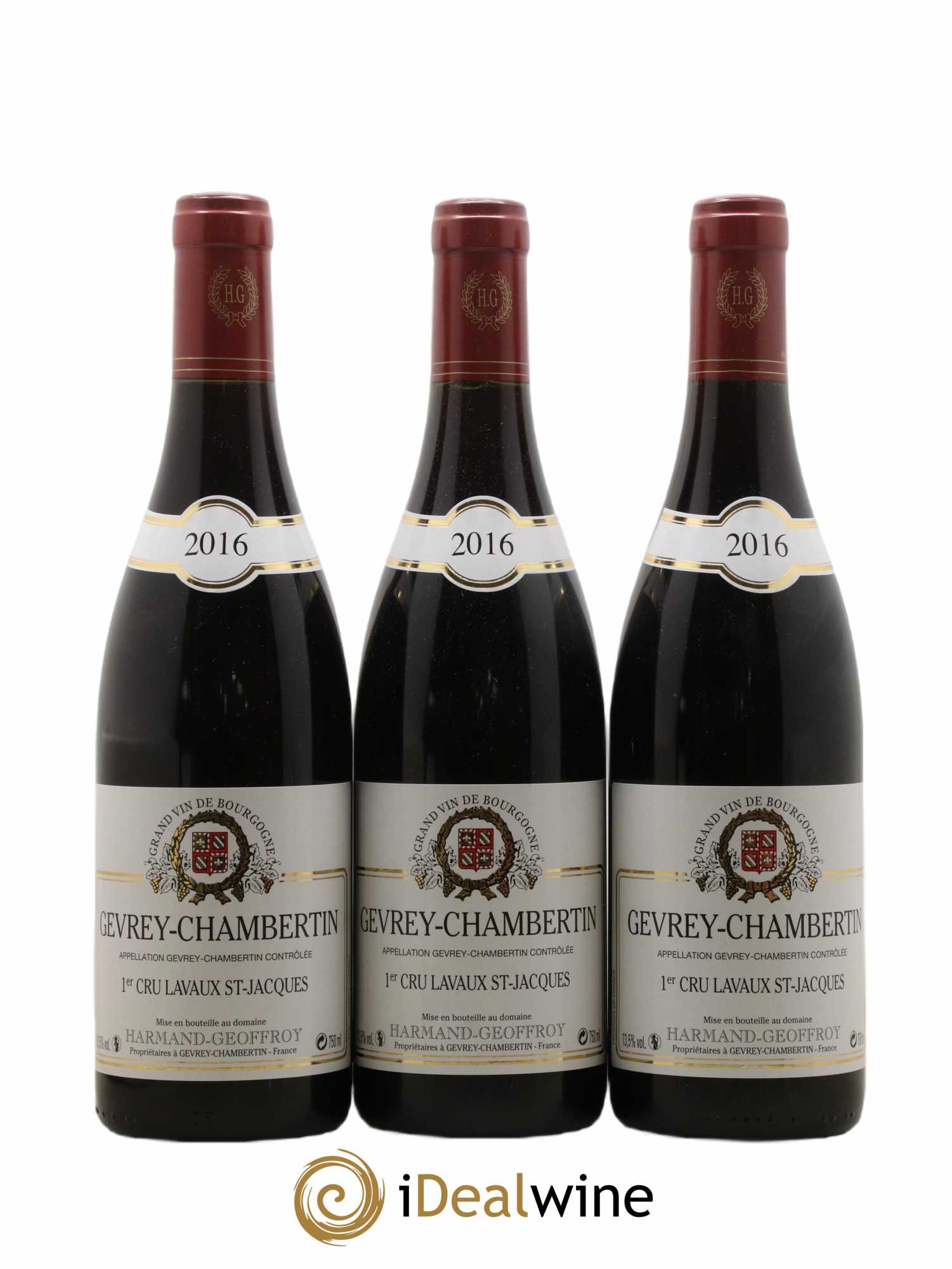 Gevrey-Chambertin 1er Cru Lavaux Saint Jacques Harmand-Geoffroy (Domaine) 2016 - Lot of 3 bottles - 0