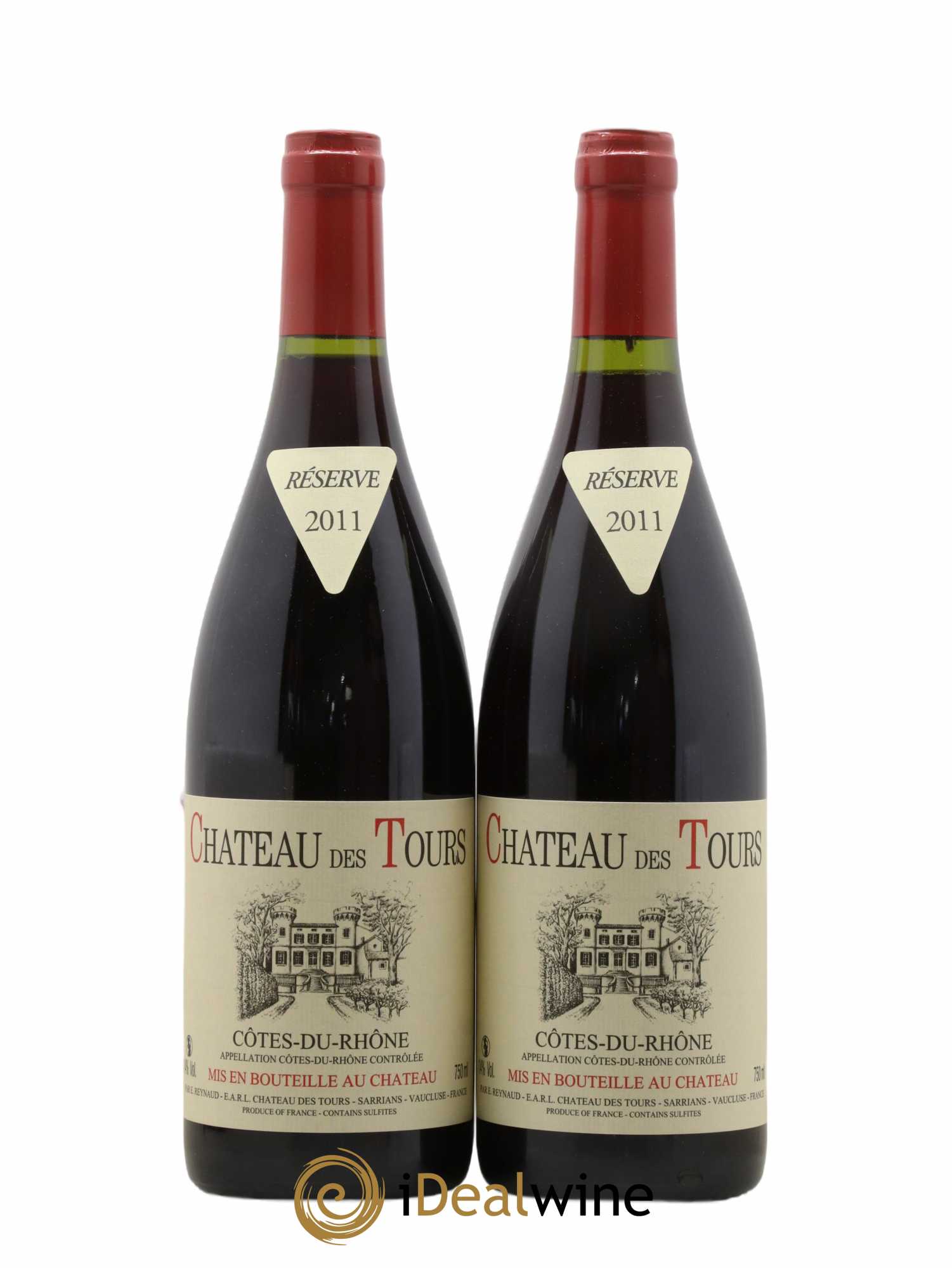Côtes-du-Rhône Château des Tours Emmanuel Reynaud 2011 - Lot de 2 bouteilles - 0