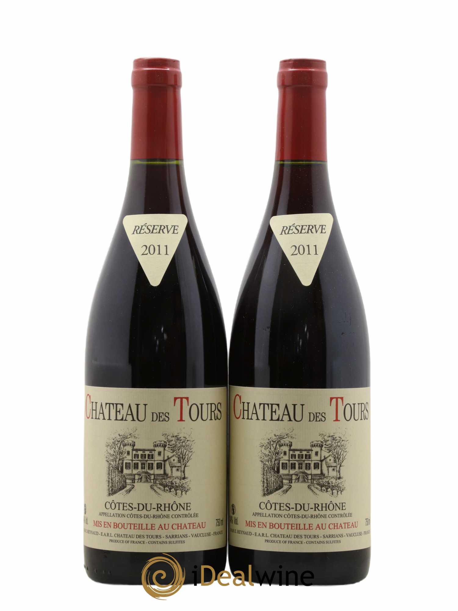 Côtes-du-Rhône Château des Tours Emmanuel Reynaud 2011 - Lot de 2 bouteilles - 0