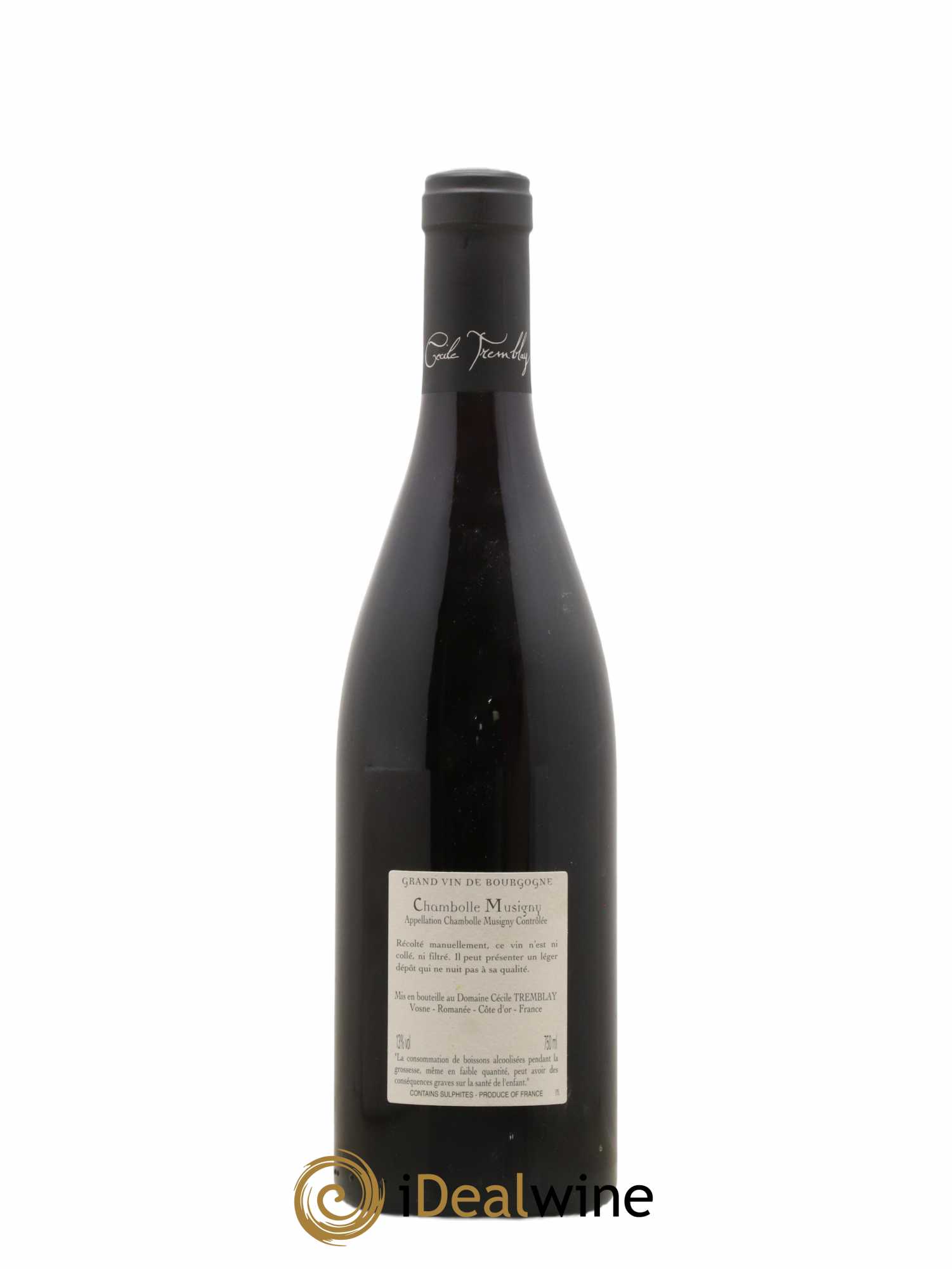 Chambolle-Musigny Les Cabottes Cécile Tremblay 2017 - Lot de 1 bouteille - 1