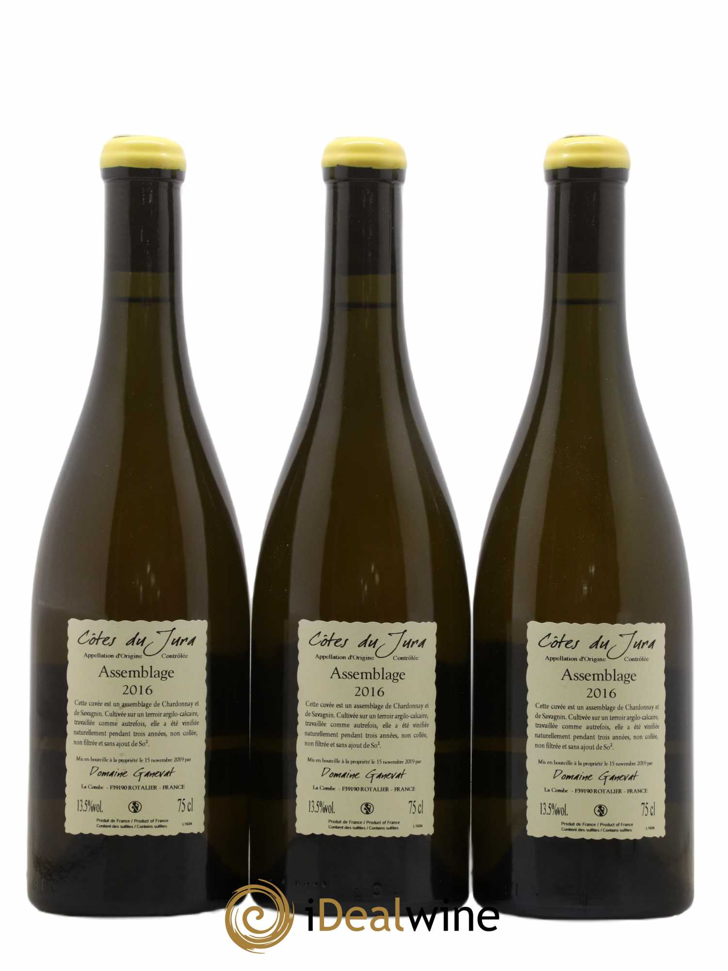 Côtes du Jura Cuvée Orégane Jean-François Ganevat (Domaine) 2016 - Lot de 3 bouteilles - 1