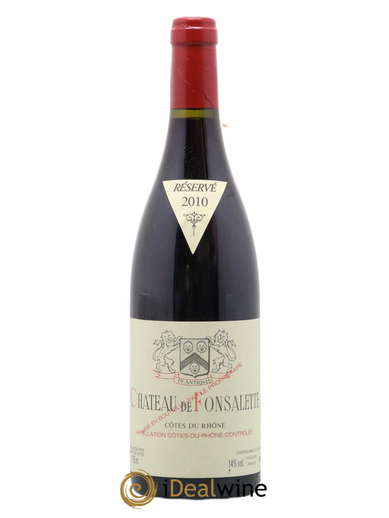 Côtes-du-Rhône Château de Fonsalette Emmanuel Reynaud 2010 - Lot de 1 bouteille - 0