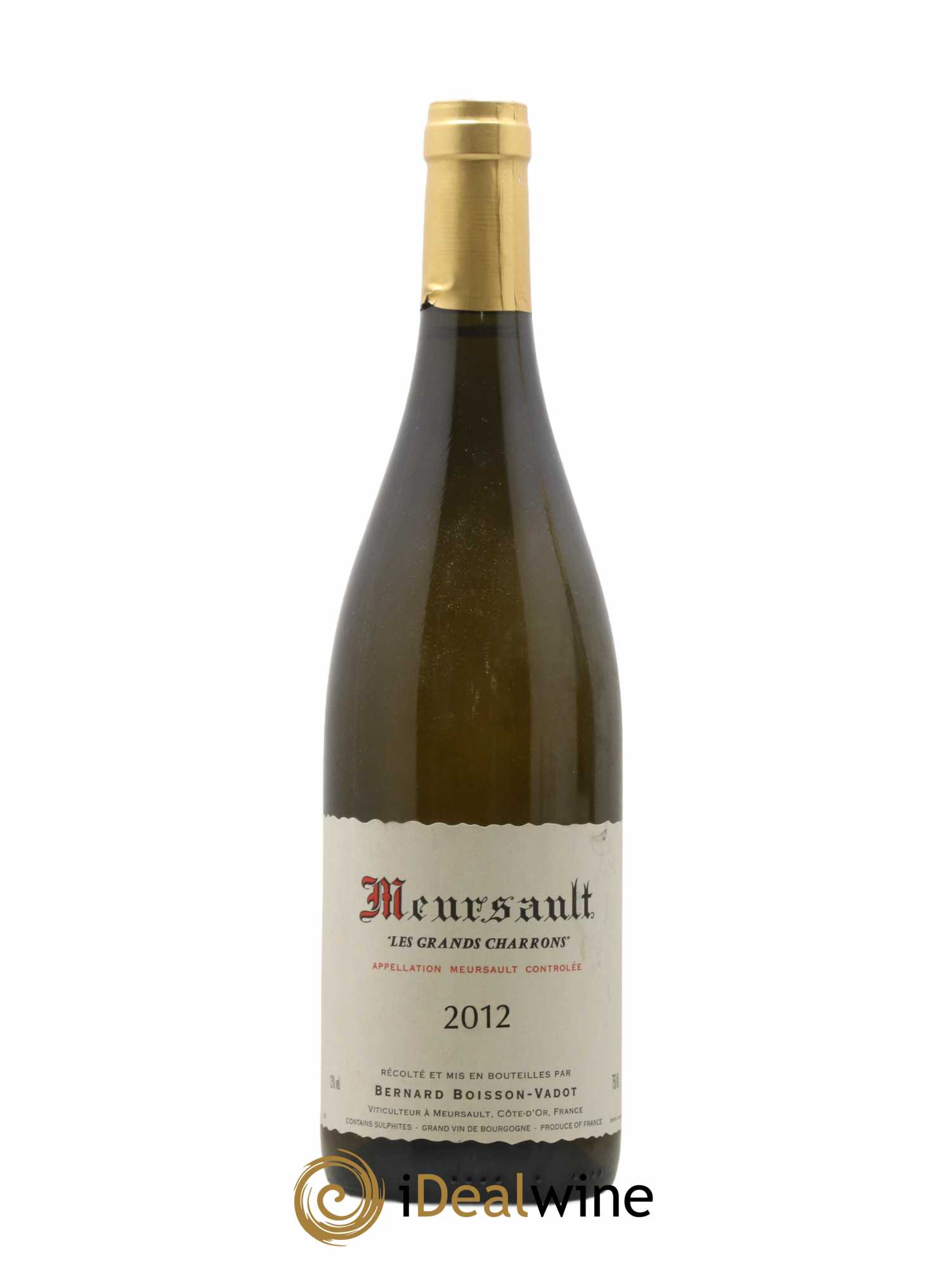 Meursault Les Grands Charrons Boisson-Vadot (Domaine) 2012 - Lot de 1 bouteille - 0