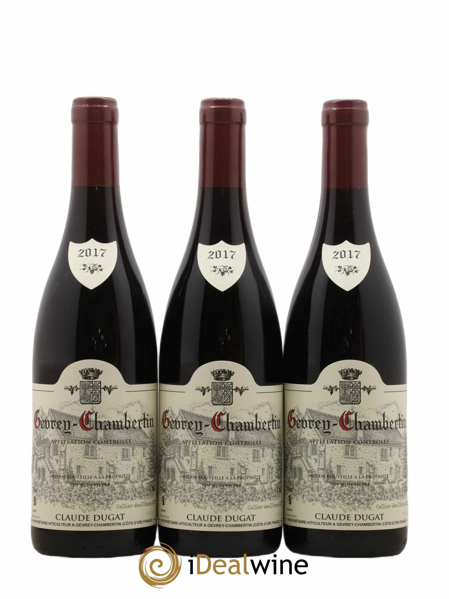 Gevrey-Chambertin Claude Dugat 2017 - Lot de 3 bouteilles - 0