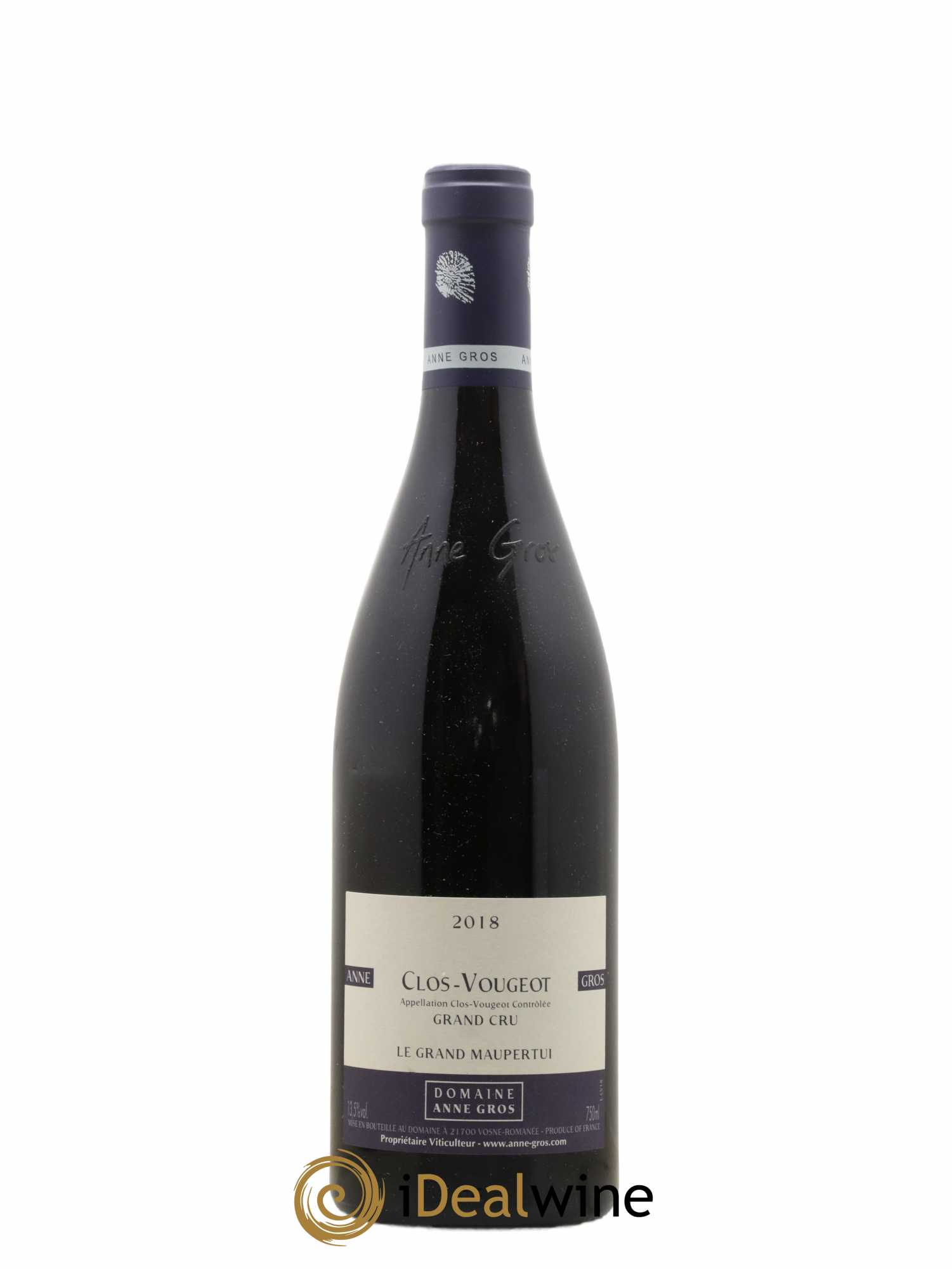 Clos de Vougeot Grand Cru Le Grand Maupertui Anne Gros 2018 - Lot de 1 bouteille - 0
