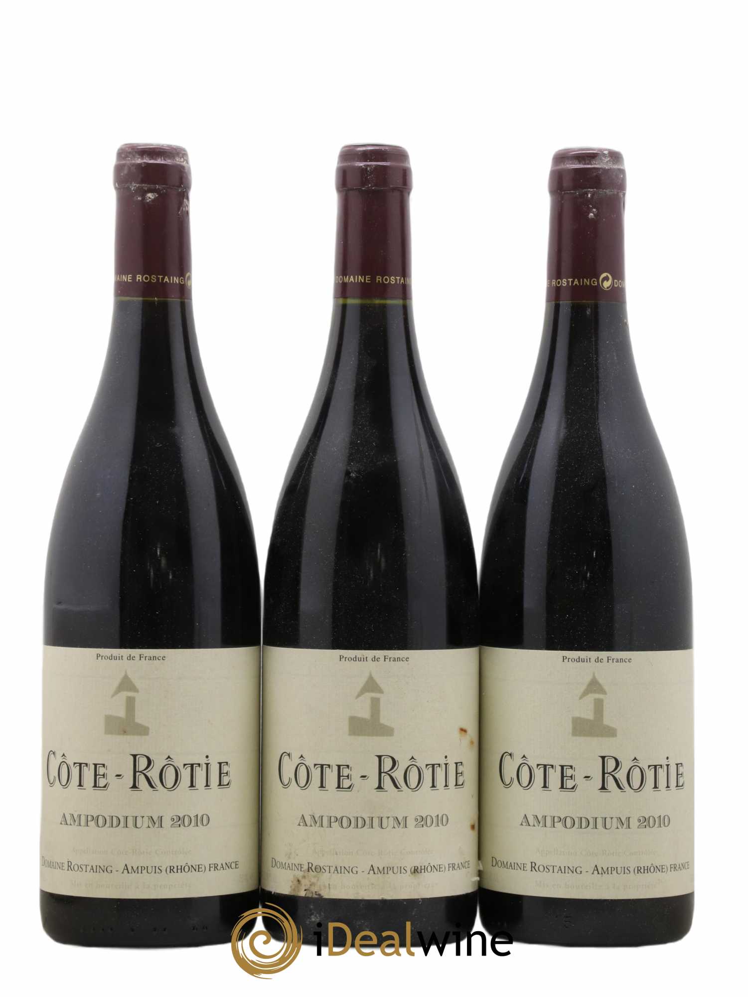 Côte-Rôtie Ampodium René Rostaing 2010 - Lot of 3 bottles - 0