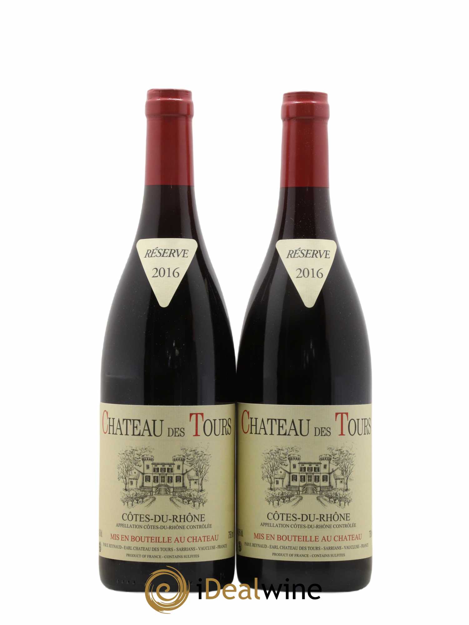 Côtes-du-Rhône Château des Tours Emmanuel Reynaud 2016 - Lot de 2 bouteilles - 0