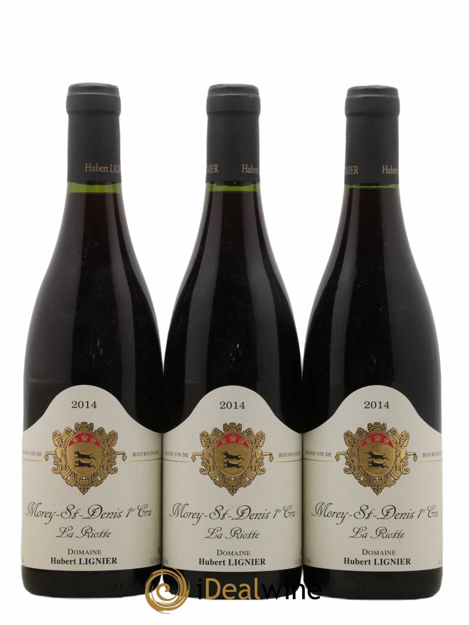 Morey Saint-Denis 1er Cru La Riotte Hubert Lignier (Domaine) 2014 - Lot of 3 bottles - 0
