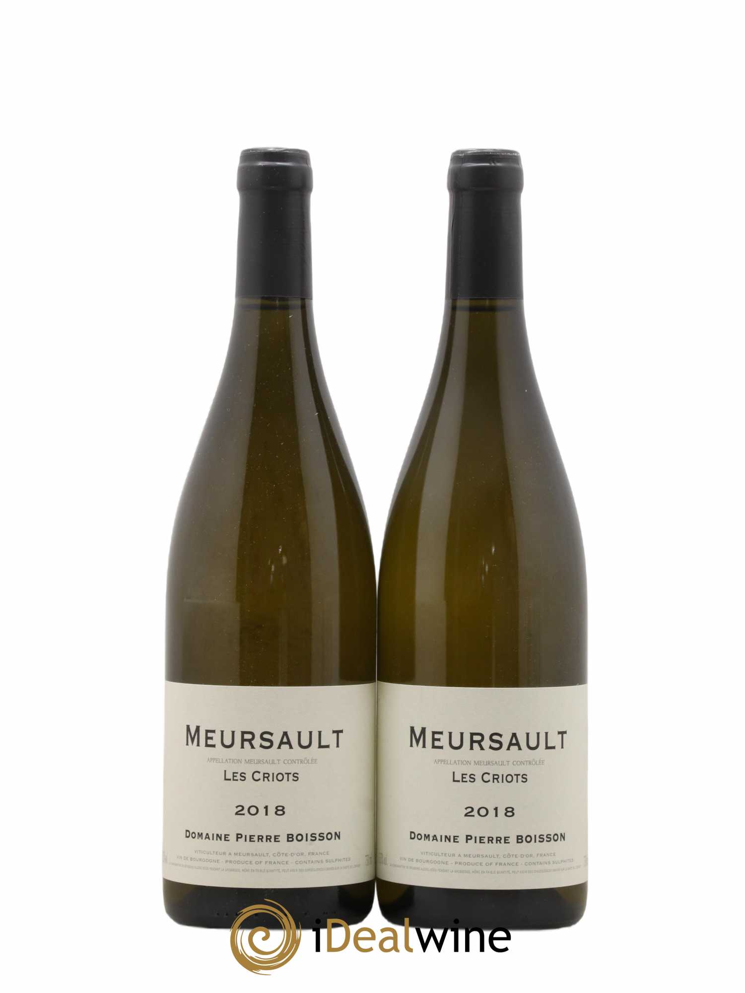 Meursault Les Criots Pierre Boisson (Domaine) 2018 - Lot of 2 bottles - 0