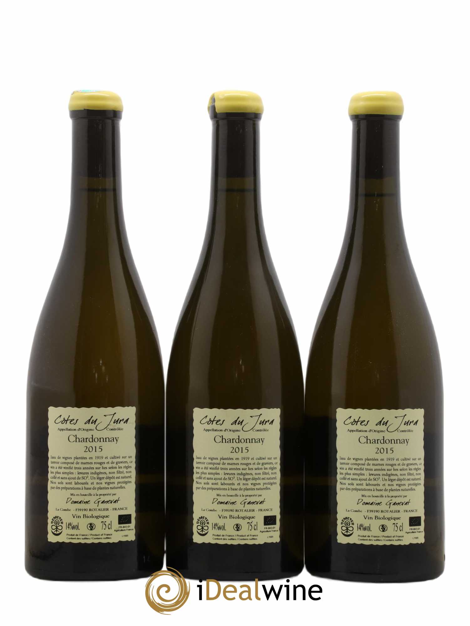 Côtes du Jura Les Grands Teppes Vieilles Vignes Jean-François Ganevat (Domaine) 2015 - Lot de 3 bouteilles - 1