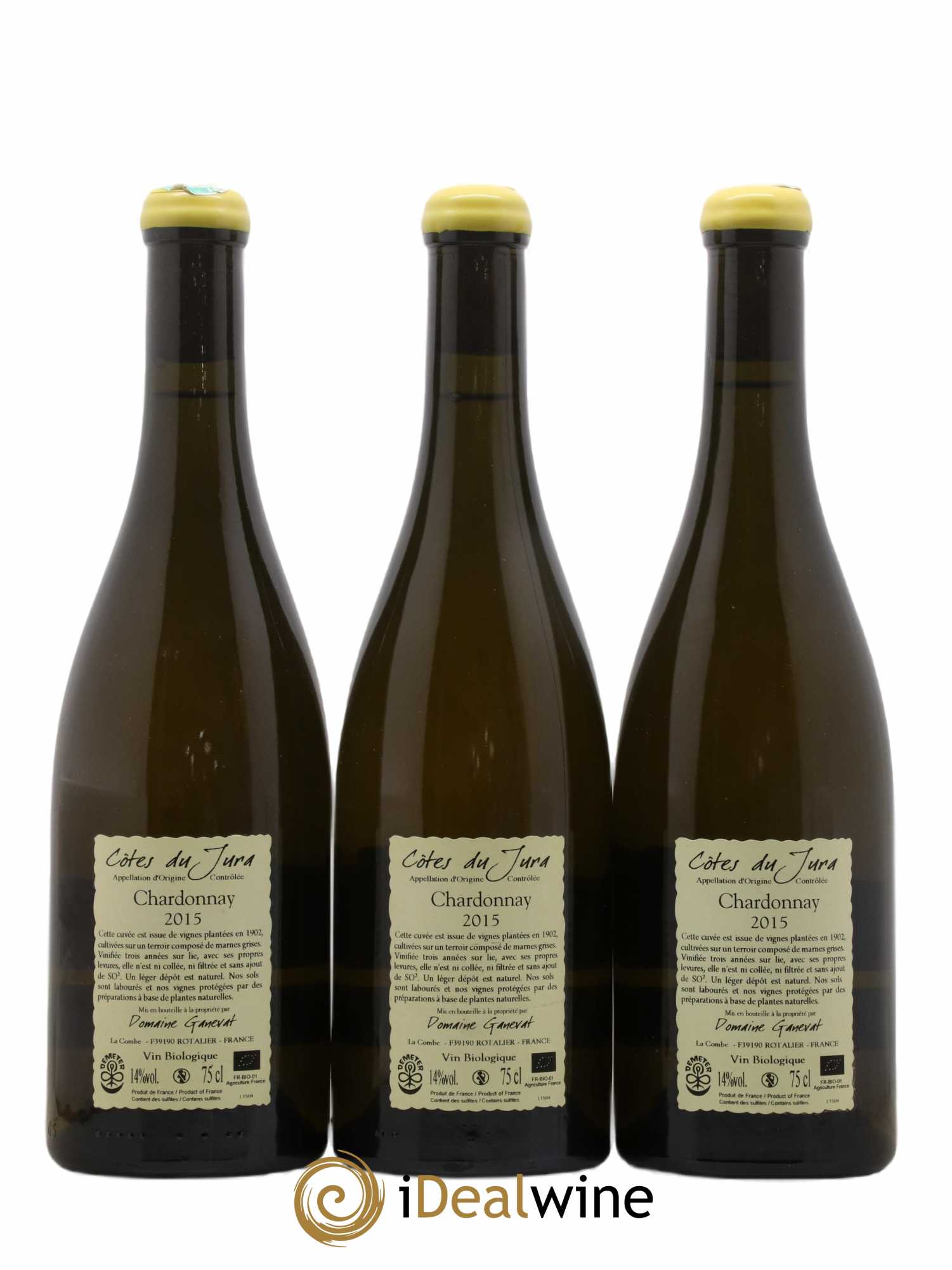 Côtes du Jura Les Chalasses Vieilles Vignes Jean-François Ganevat (Domaine) 2015 - Lot de 3 bouteilles - 1
