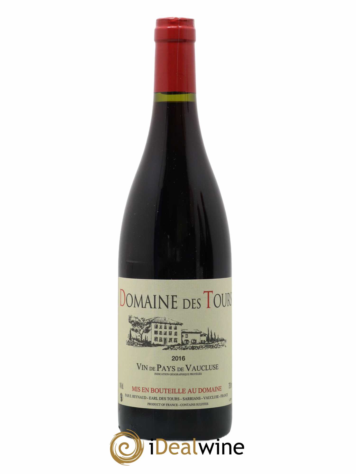 IGP Vaucluse (Vin de Pays de Vaucluse) Domaine des Tours Emmanuel Reynaud 2016 - Lot of 1 bottle - 0