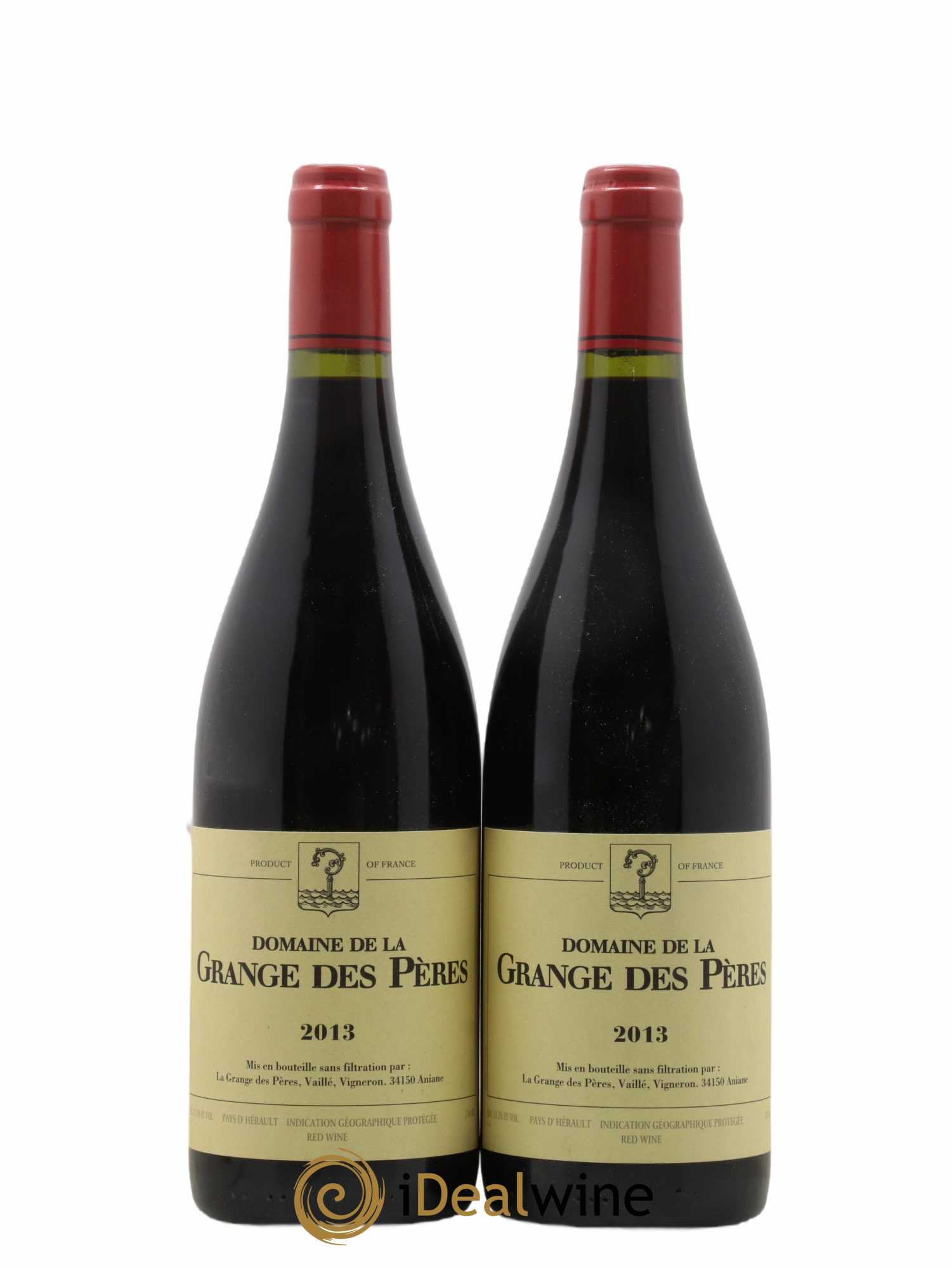 Pays d'Hérault Grange des Pères Laurent Vaillé 2013 - Lot of 2 bottles - 0