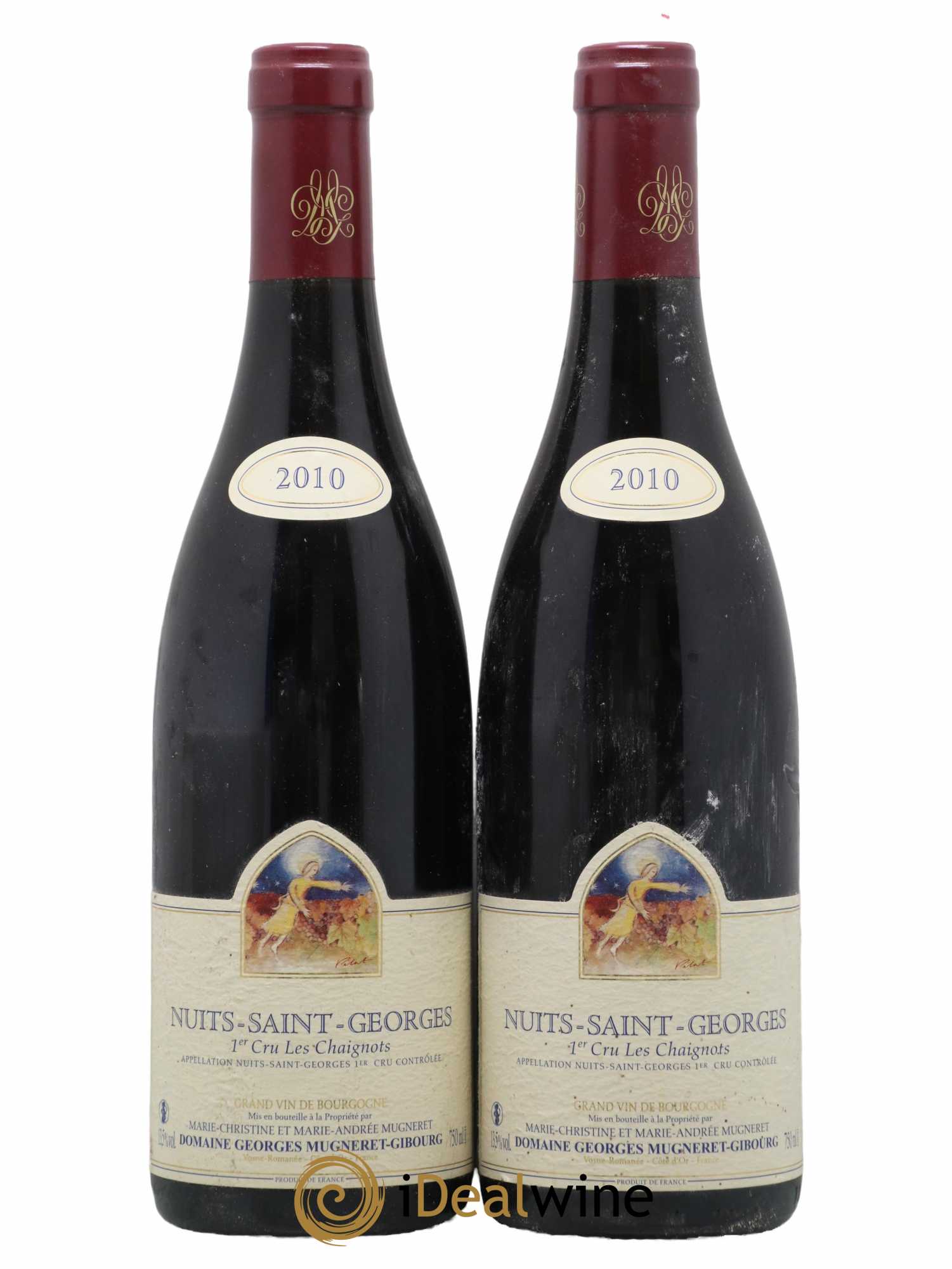 Nuits-Saint-Georges 1er Cru Les Chaignots Mugneret-Gibourg (Domaine) 2010 - Lot de 2 bouteilles - 0