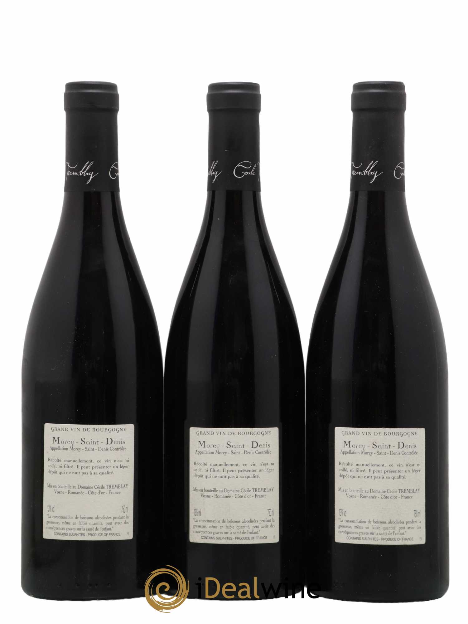 Morey Saint-Denis Très Girard Cécile Tremblay 2017 - Lot of 3 bottles - 1
