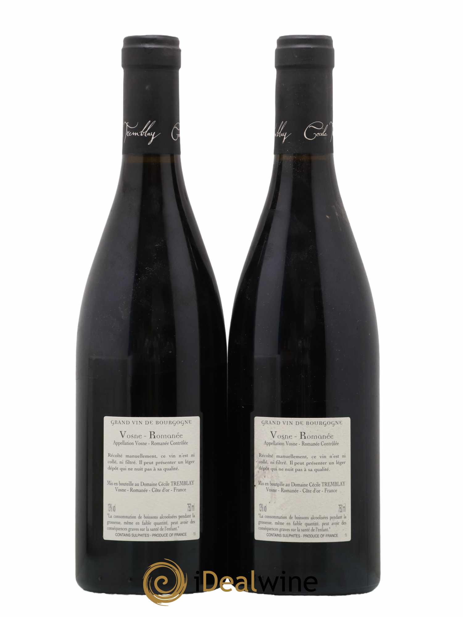 Vosne-Romanée Vieilles Vignes Cécile Tremblay 2016 - Lot de 2 bouteilles - 1