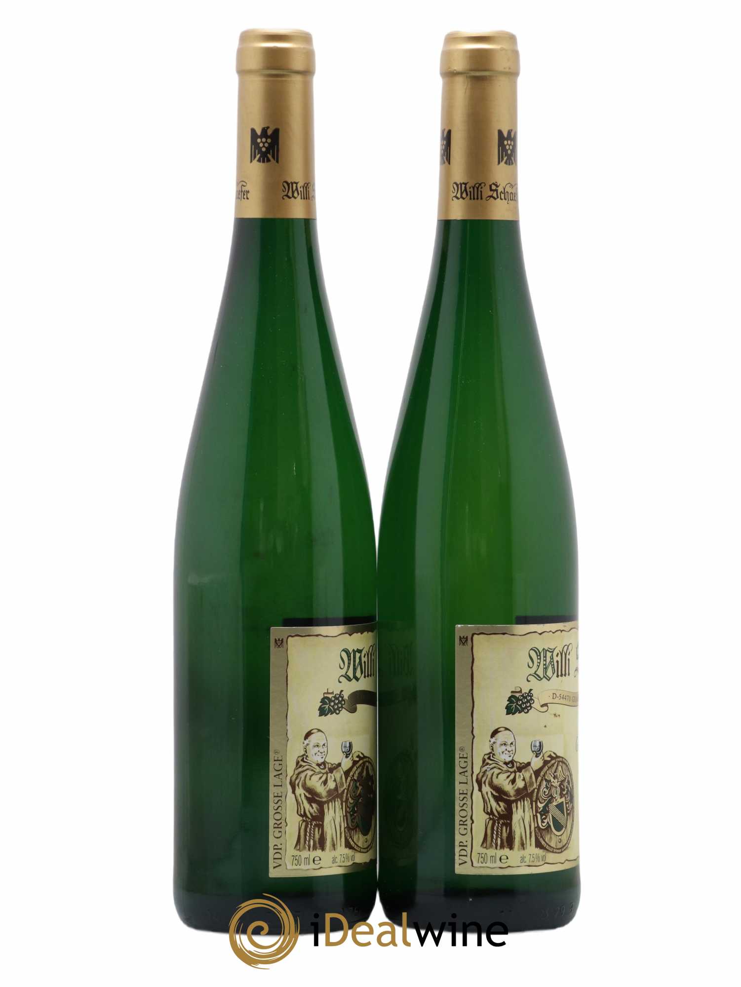 Allemagne Mosel-Saar Riesling Graacher Domprobst Spatlese Grosse Lage Willi Schaeffer 2012 - Lot de 2 bouteilles - 1