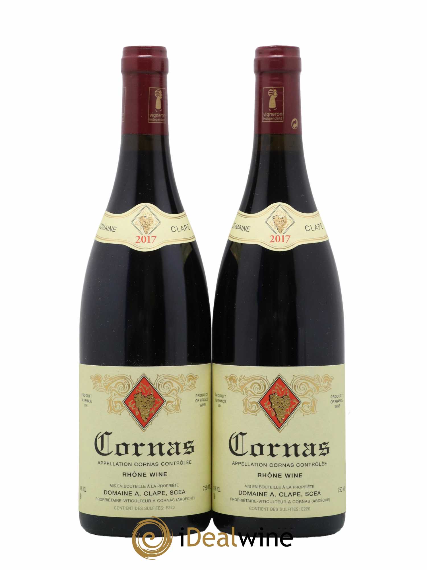 Cornas Auguste Clape 2017 - Lot of 2 bottles - 0