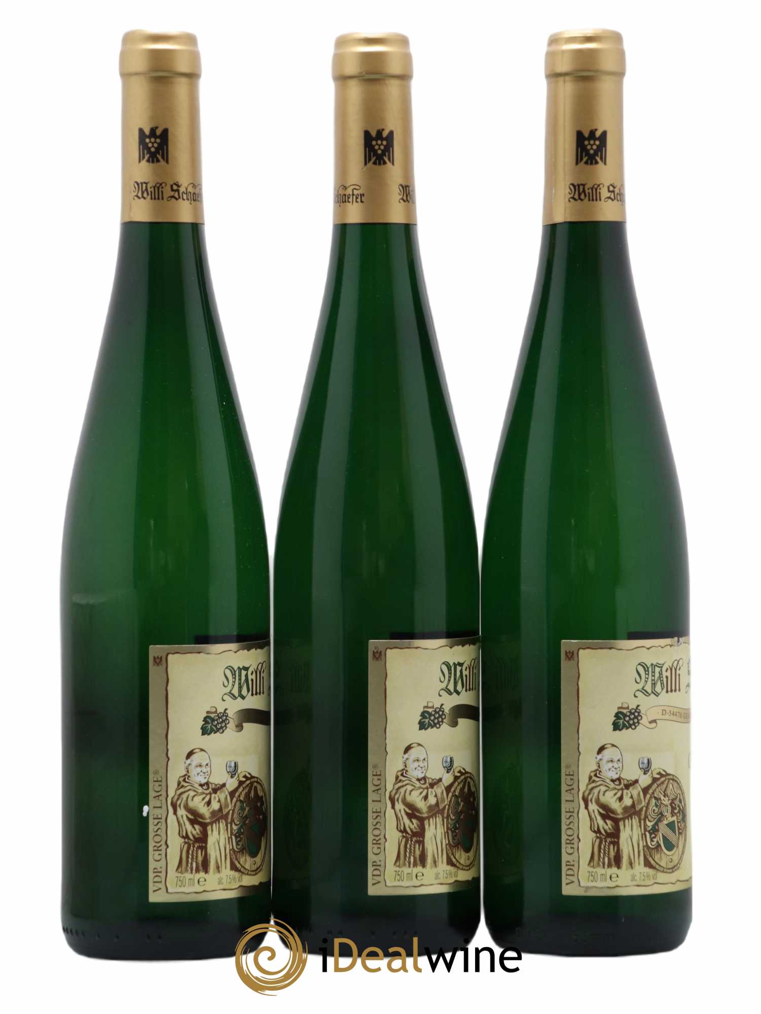 Allemagne Mosel-Saar Riesling Graacher Domprobst Spatlese Grosse Lage Willi Schaeffer 2013 - Lot de 3 bouteilles - 1