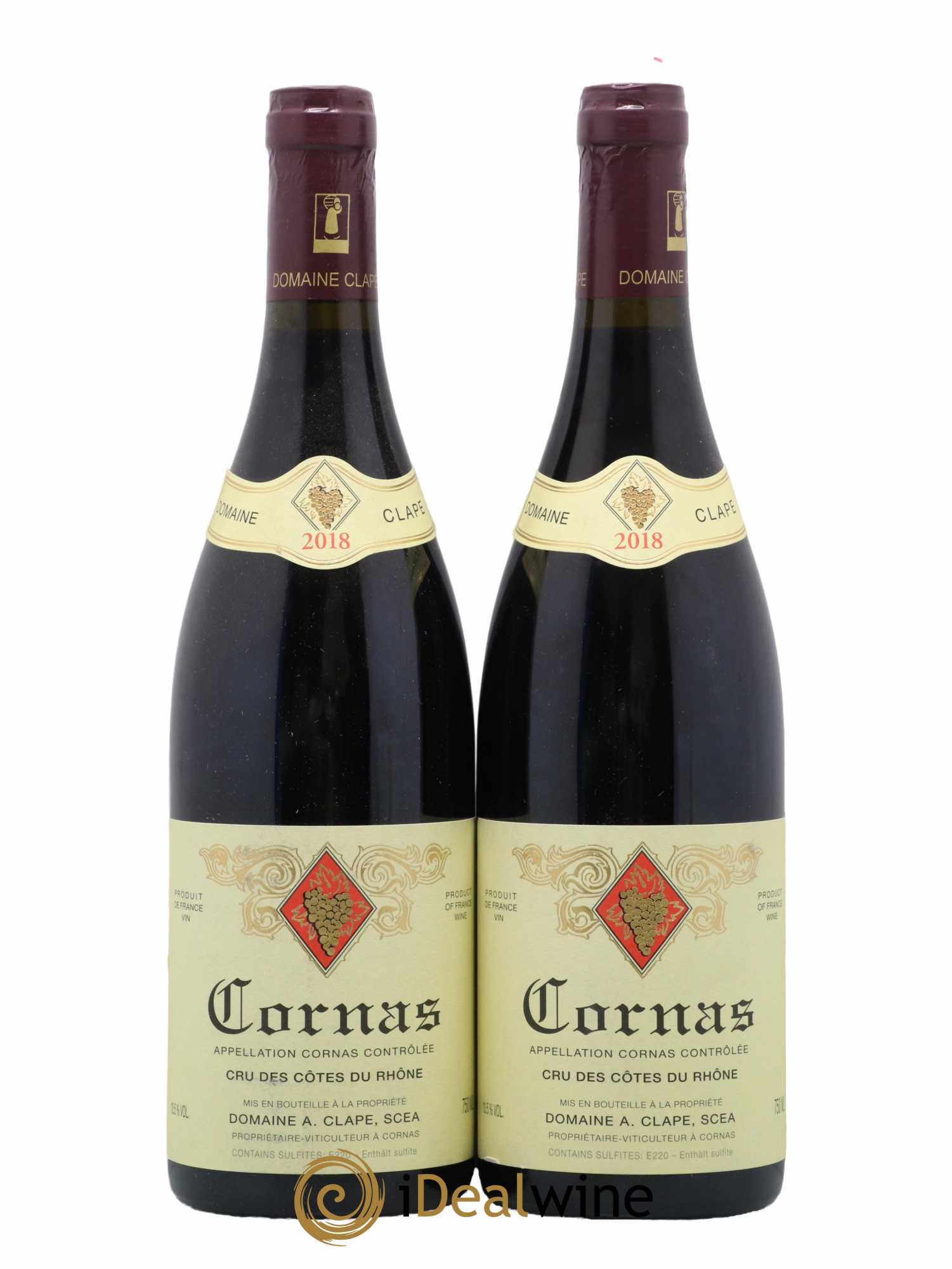 Cornas Auguste Clape 2018 - Lot of 2 bottles - 0