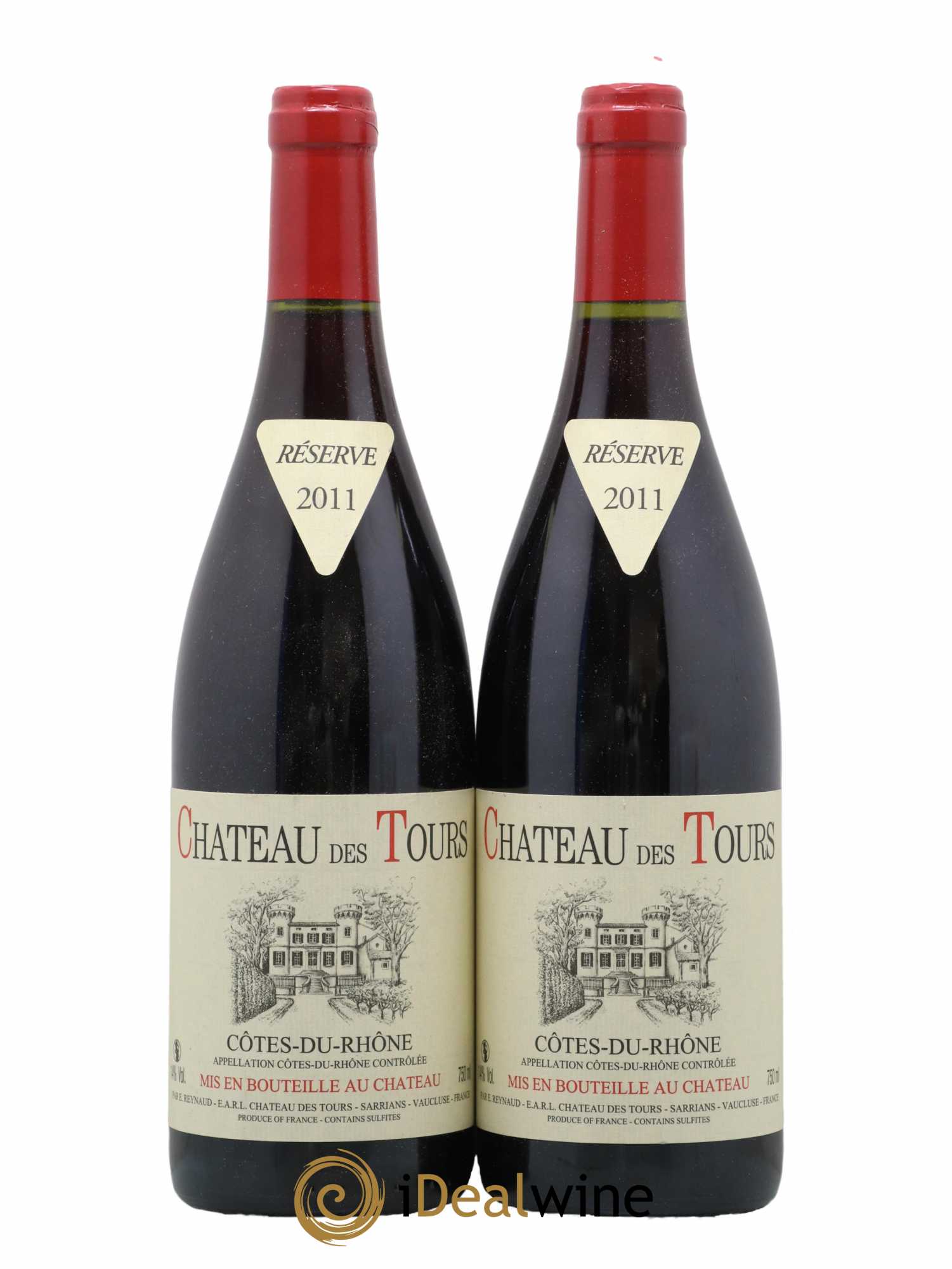 Côtes-du-Rhône Château des Tours Emmanuel Reynaud 2011 - Lot de 2 bouteilles - 0