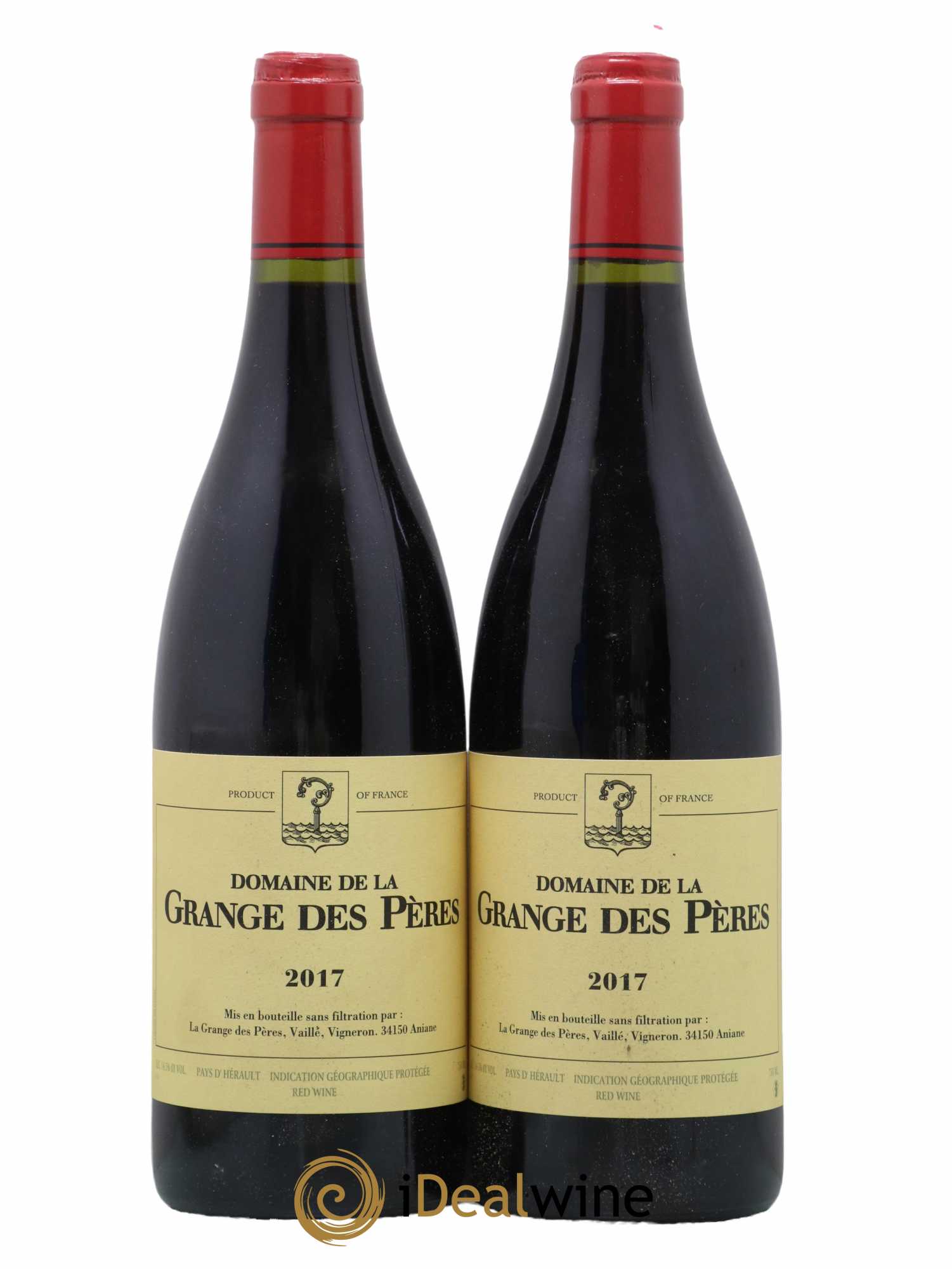 Pays d'Hérault Grange des Pères Laurent Vaillé 2017 - Lot de 2 bouteilles - 0