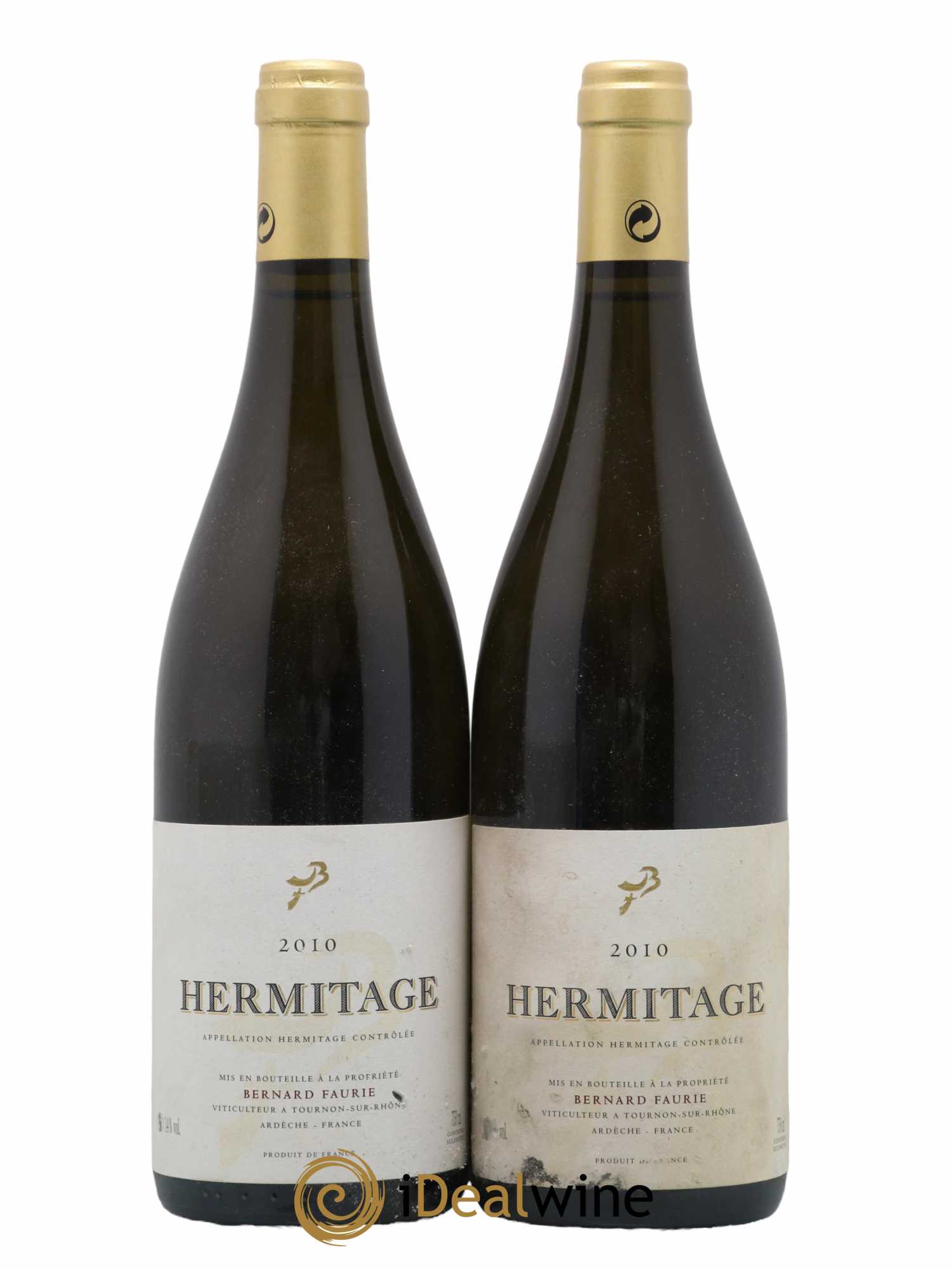 Hermitage Capsule Doree Domaine Bernard Faurie 2010 - Lot de 2 bouteilles - 0
