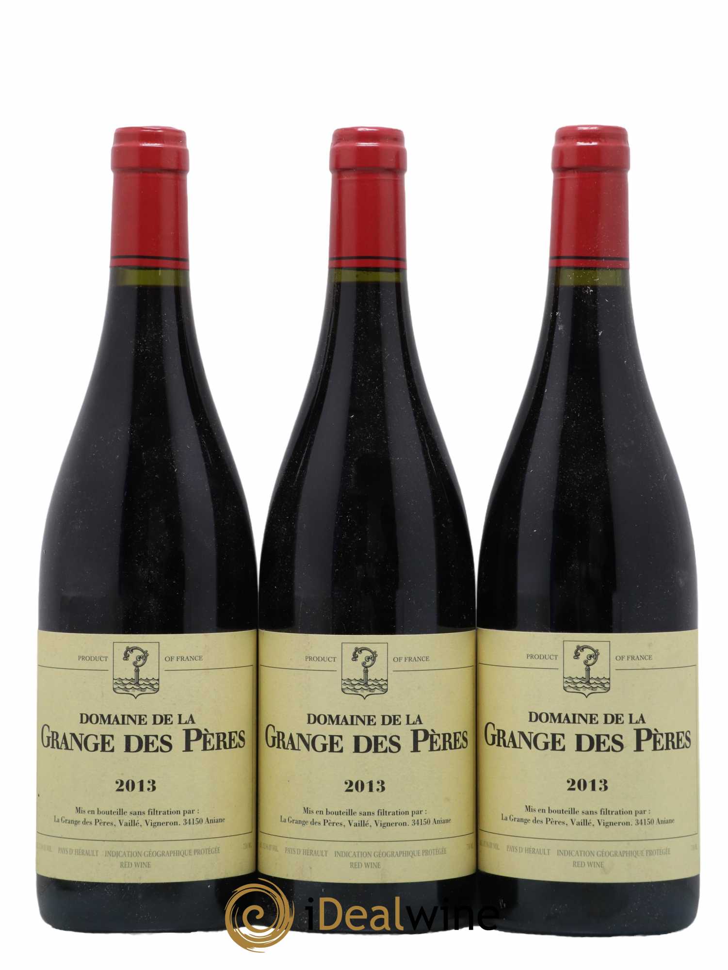 Pays d'Hérault Grange des Pères Laurent Vaillé 2013 - Lot de 3 bouteilles - 0