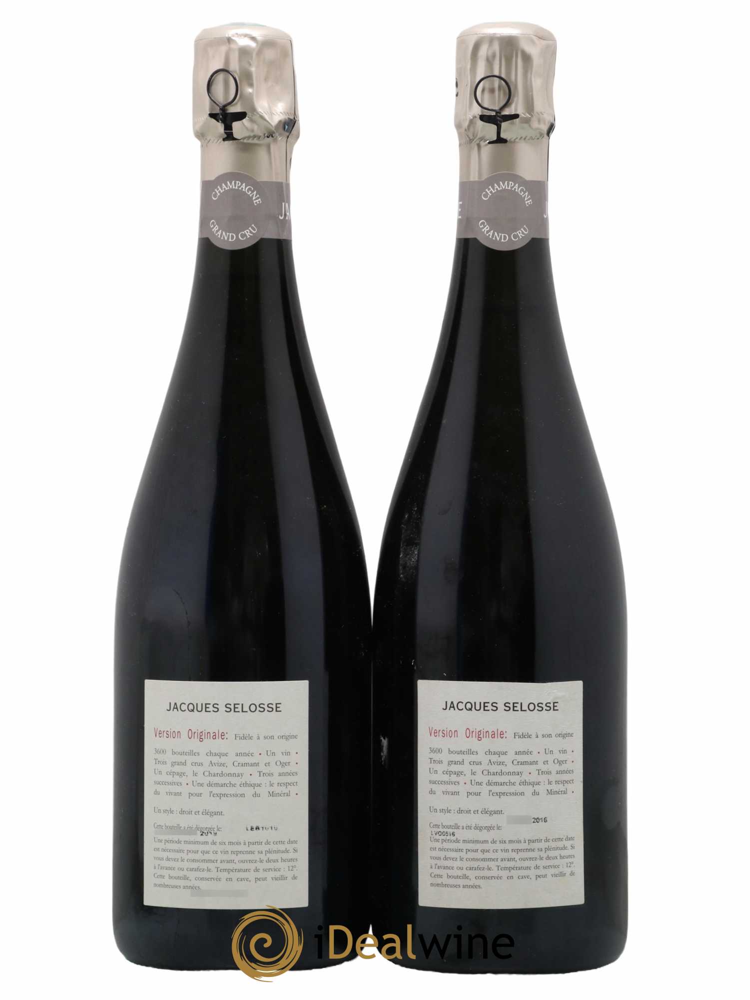 Version Originale Jacques Selosse 2013 - Lot of 2 bottles - 1