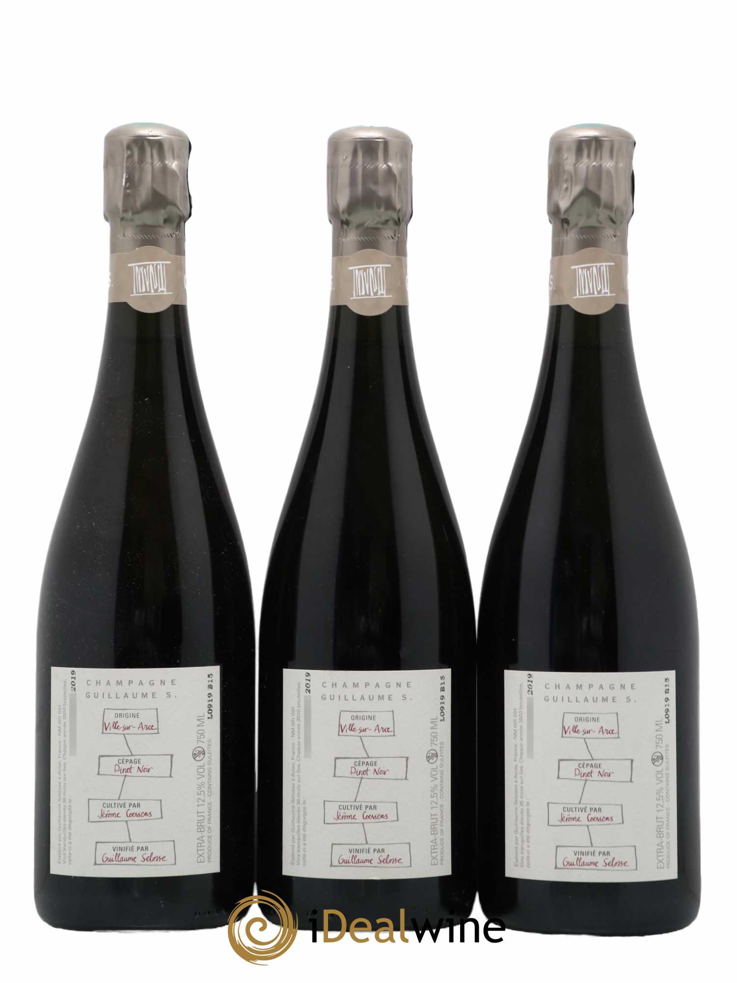 Largillier Extra-Brut Guillaume Selosse - Lot de 3 bouteilles - 1