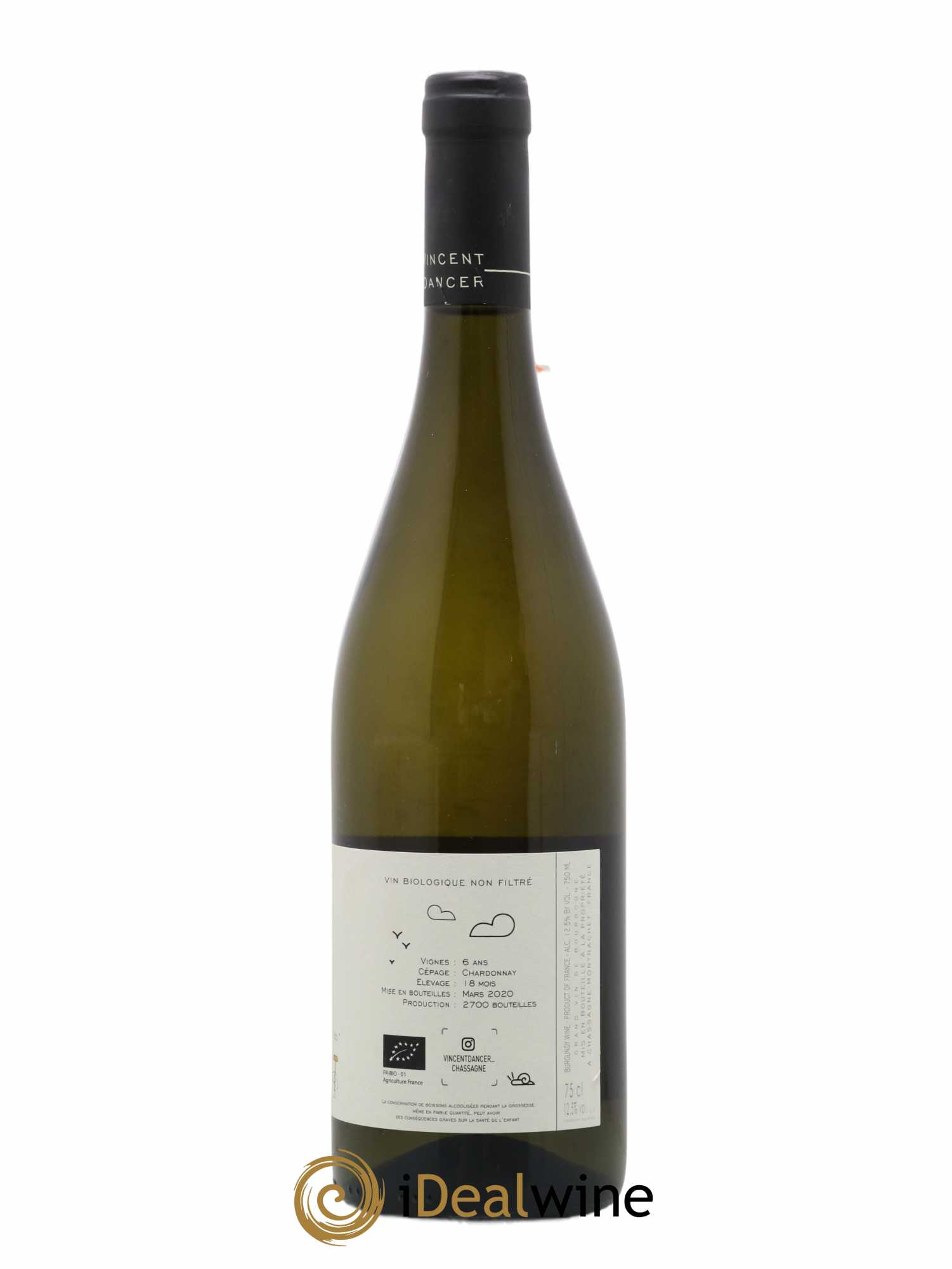 Chassagne-Montrachet 1er Cru Morgeot Vincent Dancer 2018 - Lot de 1 bouteille - 1