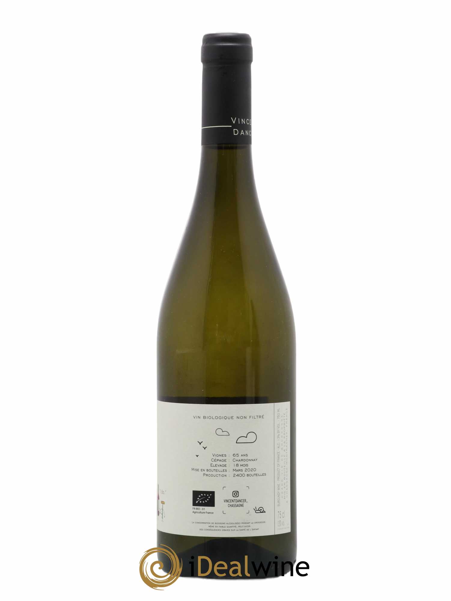 Chassagne-Montrachet 1er Cru (Morgeot) Tête du Clos Vincent Dancer 2018 - Lot de 1 bouteille - 1