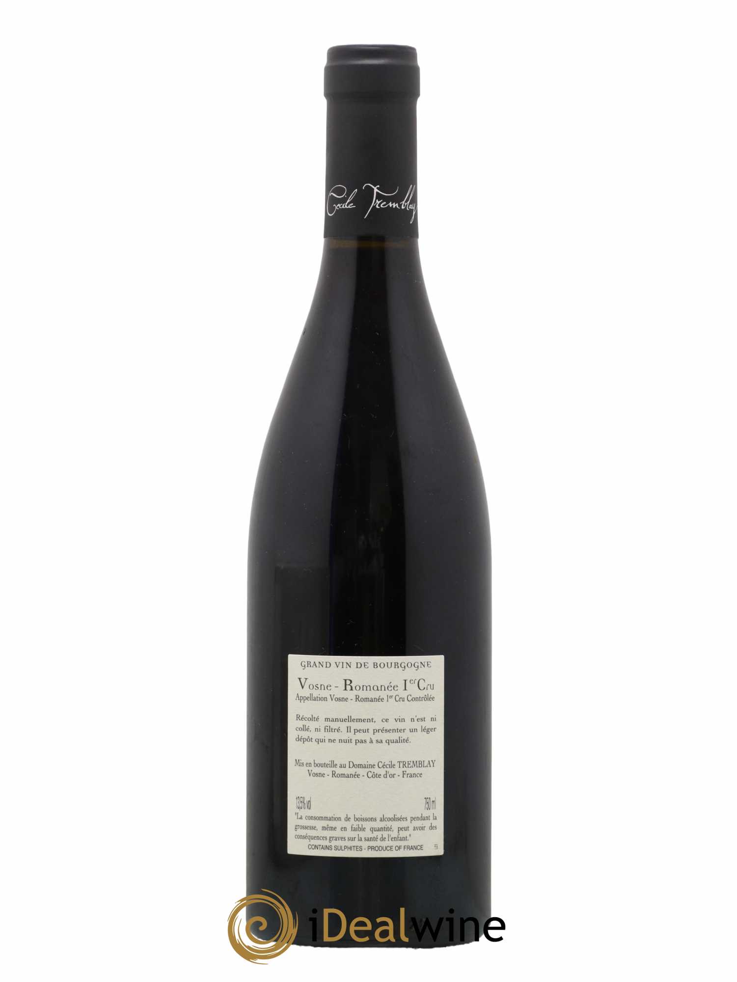 Vosne-Romanée 1er Cru Les Beaumonts (ou Beaux Monts) Cécile Tremblay 2018 - Lot de 1 bouteille - 1