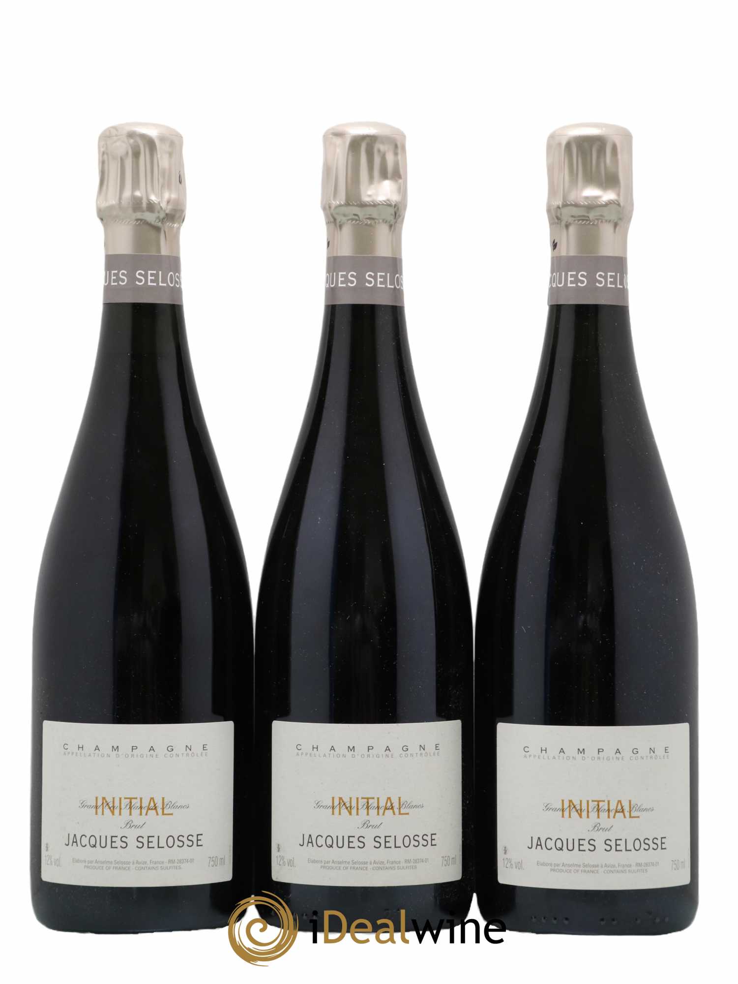 Initial Brut Jacques Selosse - Lot de 3 bouteilles - 0