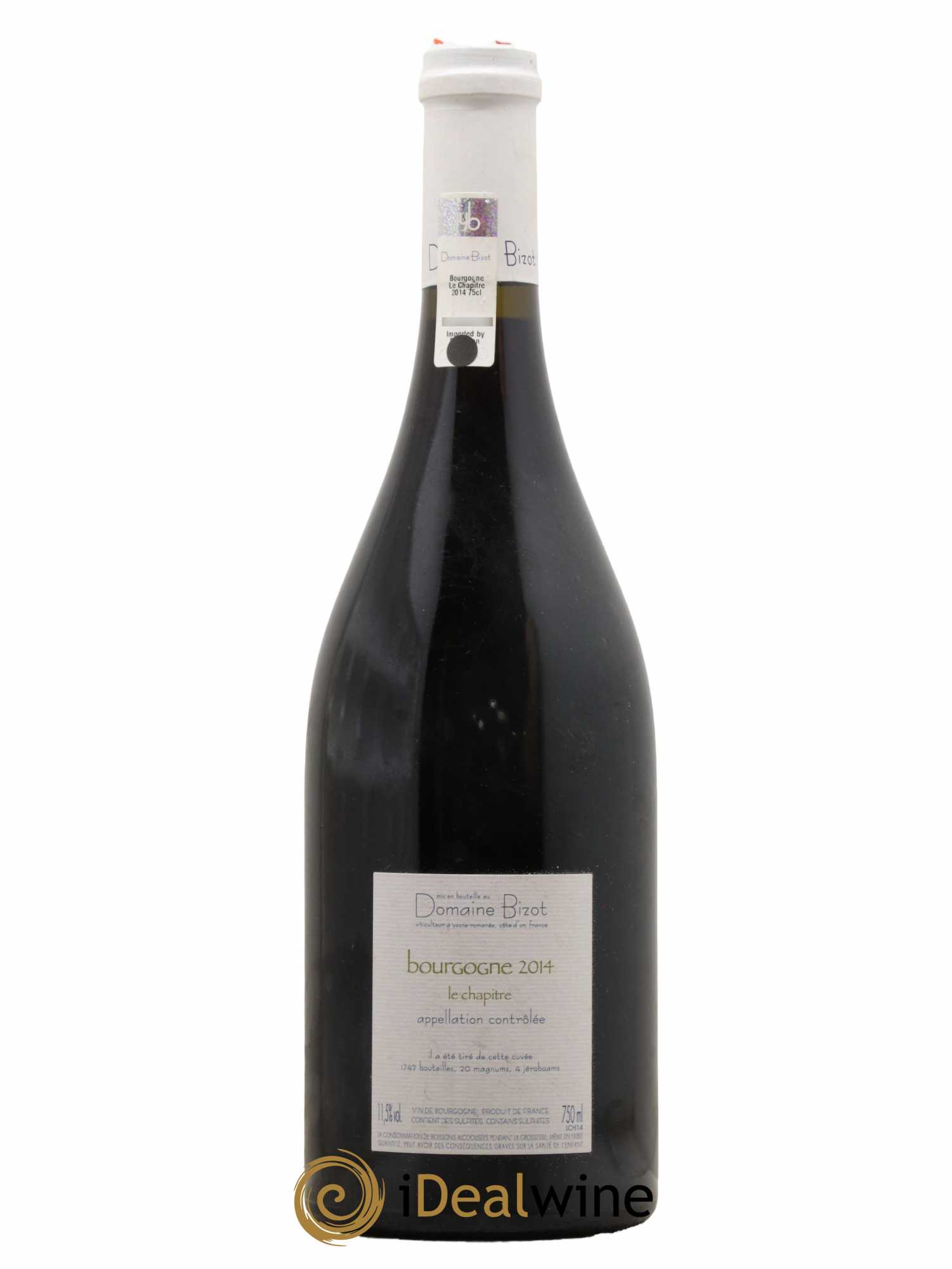 Bourgogne Le Chapitre Bizot (Domaine) 2014 - Lot de 1 bouteille - 1