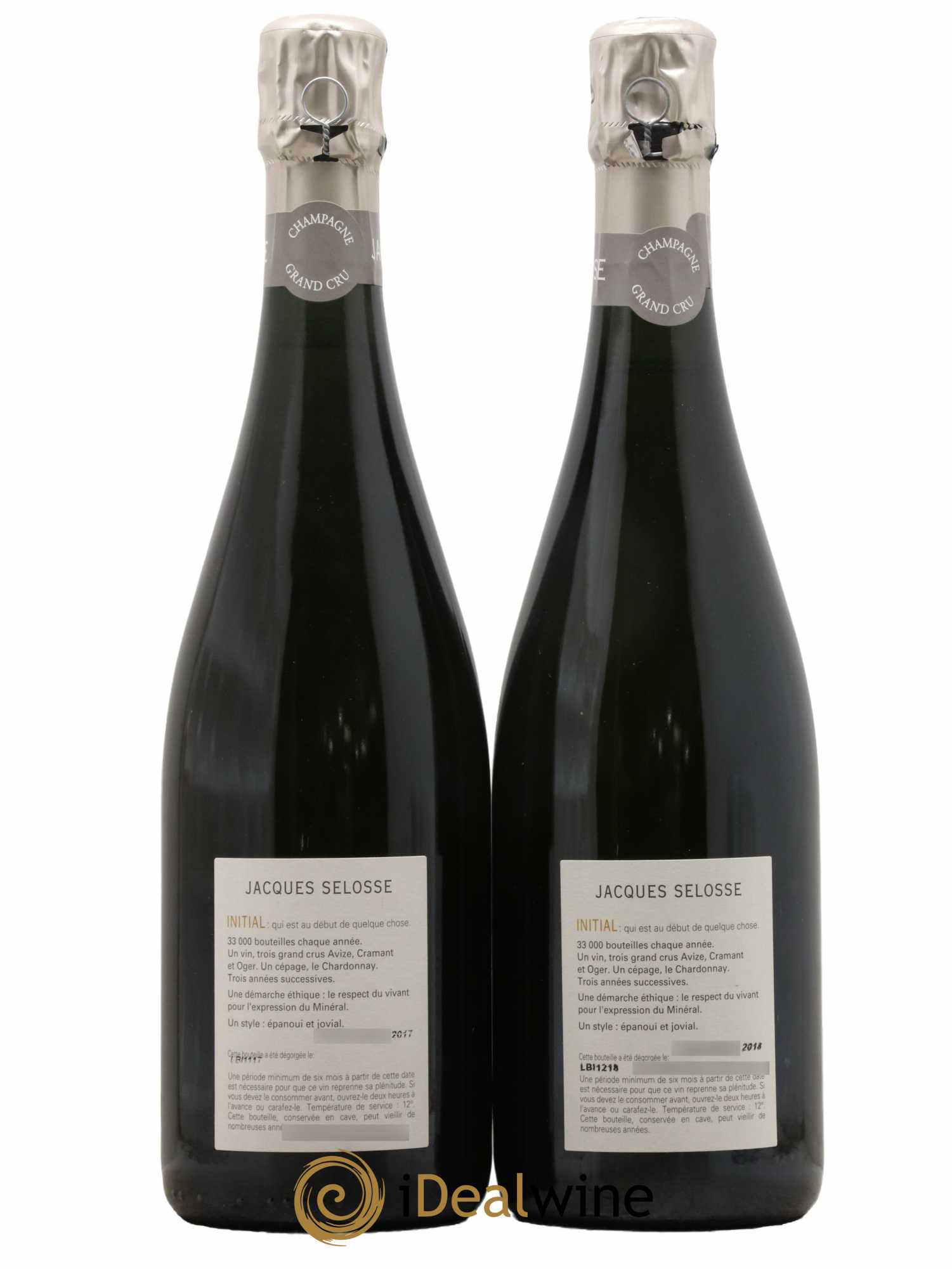 Initial Brut Jacques Selosse - Lot de 2 bouteilles - 1