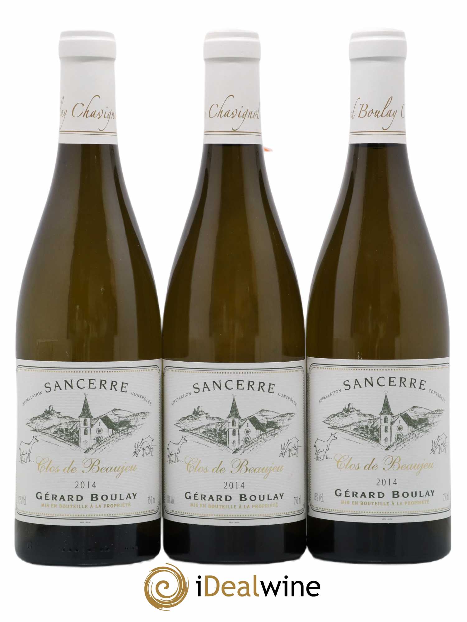 Sancerre Clos de Beaujeu Gérard Boulay 2014 - Lot de 3 bouteilles - 0