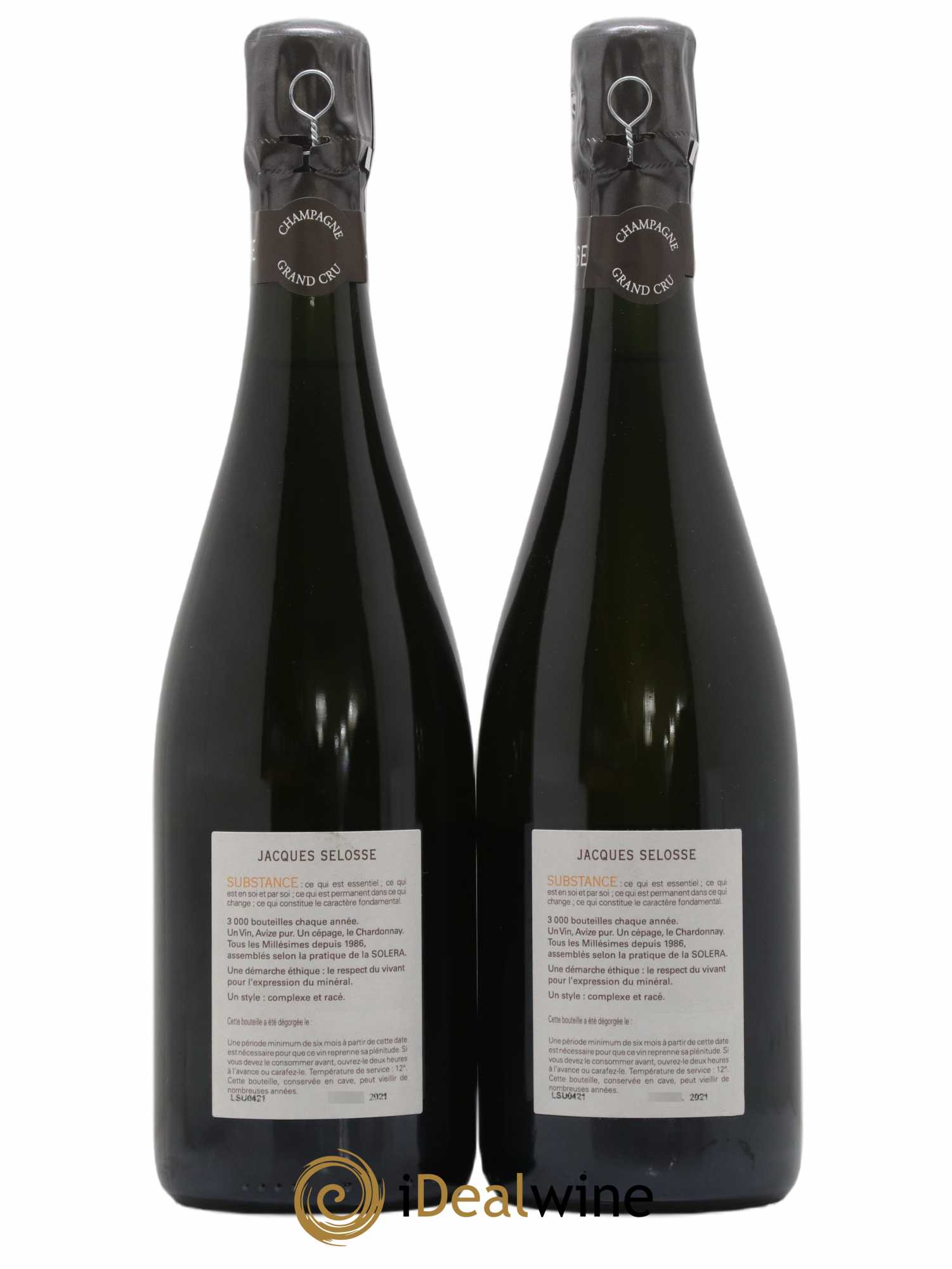 Substance Jacques Selosse - Lot of 2 bottles - 1