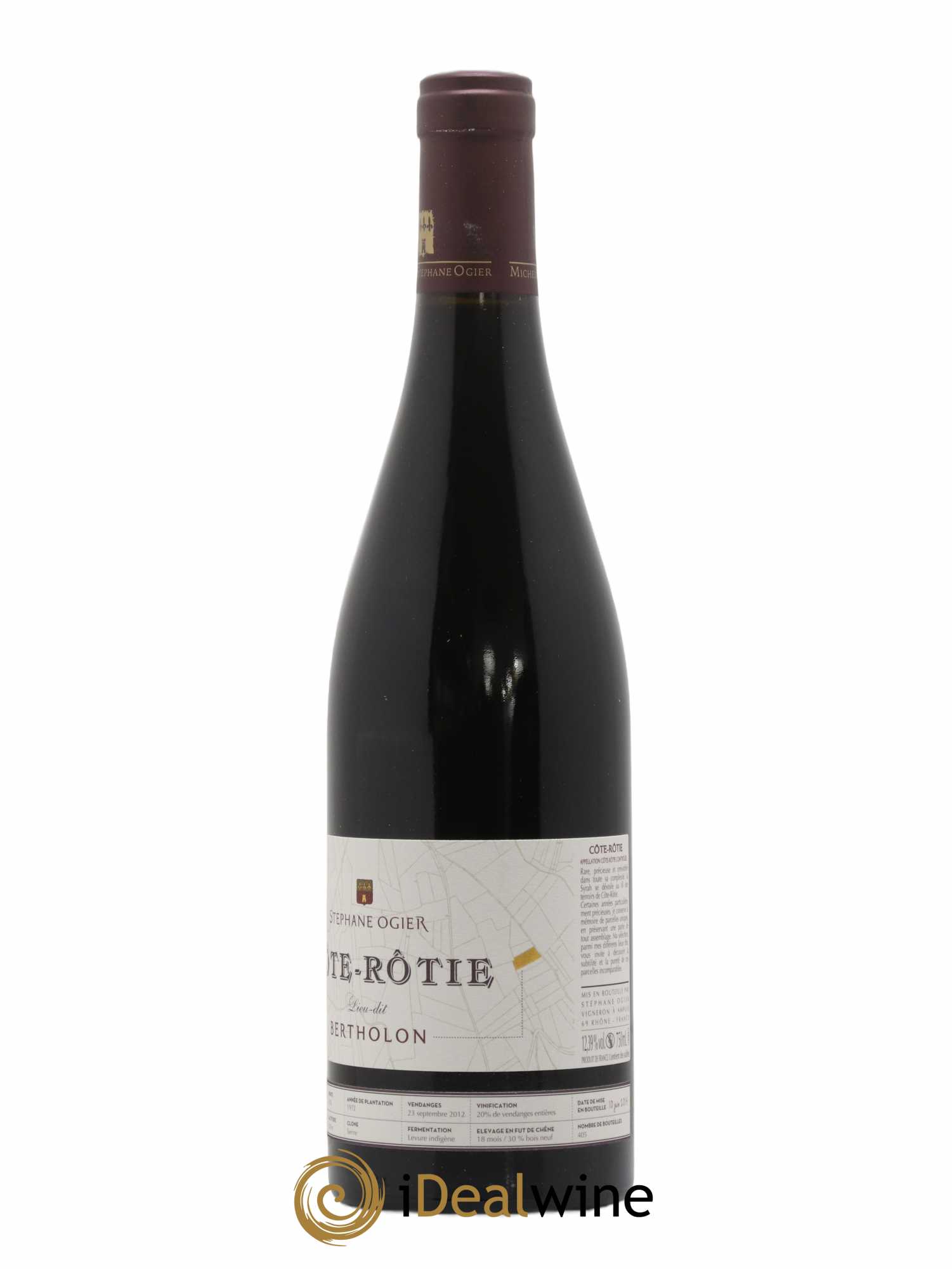 Côte-Rôtie Bertholon Stéphane Ogier 2012 - Lot de 1 bouteille - 1