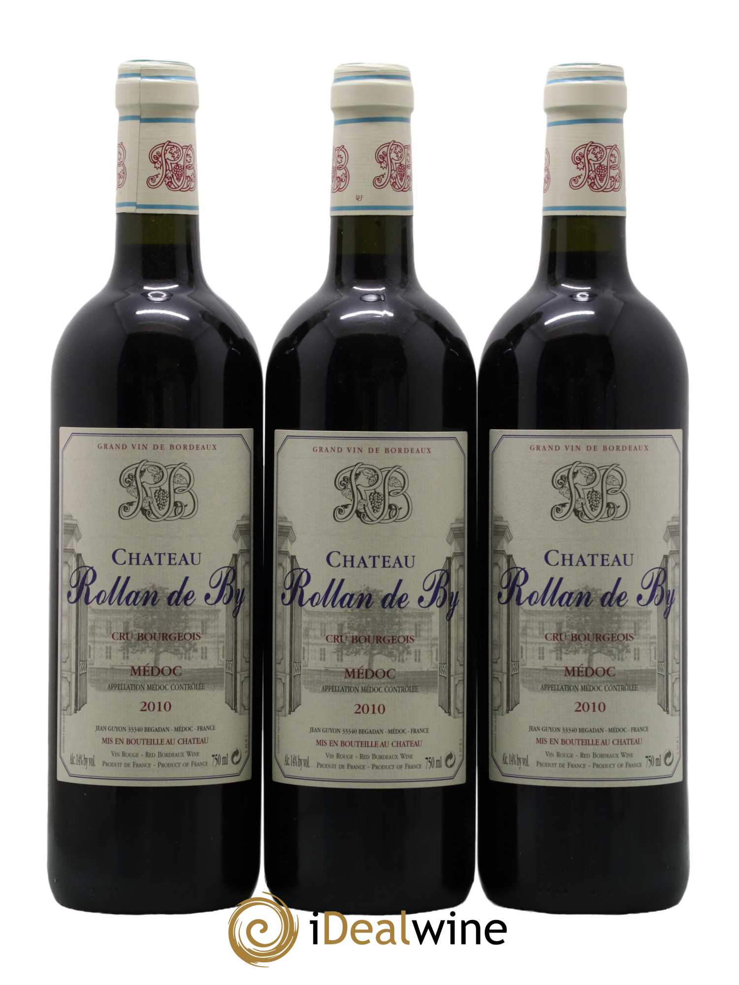Château Rollan de By Cru Bourgeois 2010 - Lot de 3 bouteilles - 0