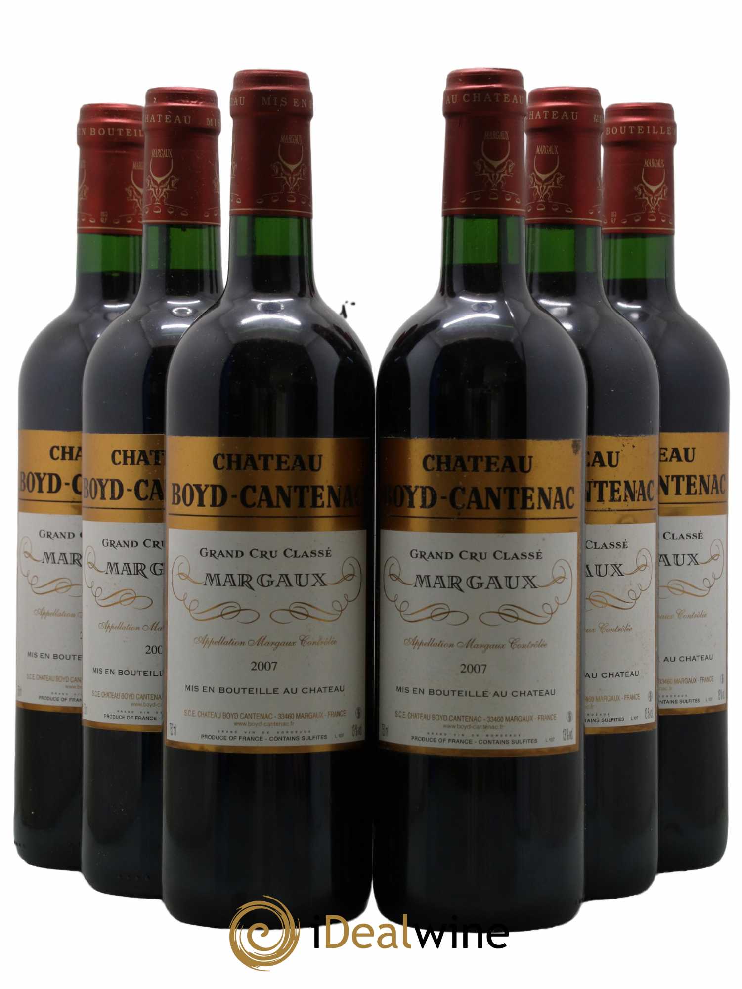 Château Boyd Cantenac 3ème Grand Cru Classé 2007 - Lot of 6 bottles - 0