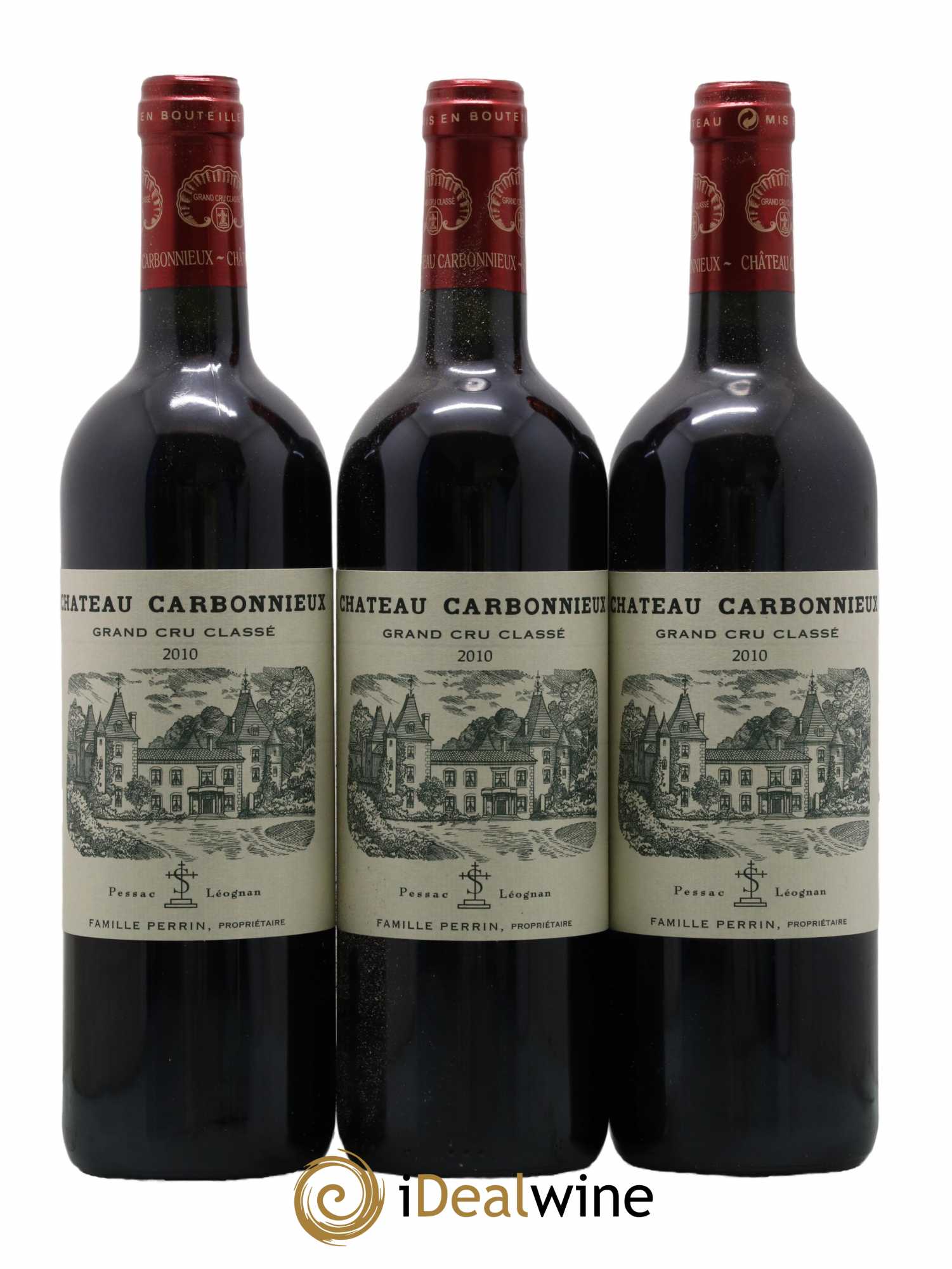 Château Carbonnieux Cru Classé de Graves 2010 - Lot de 3 bouteilles - 0