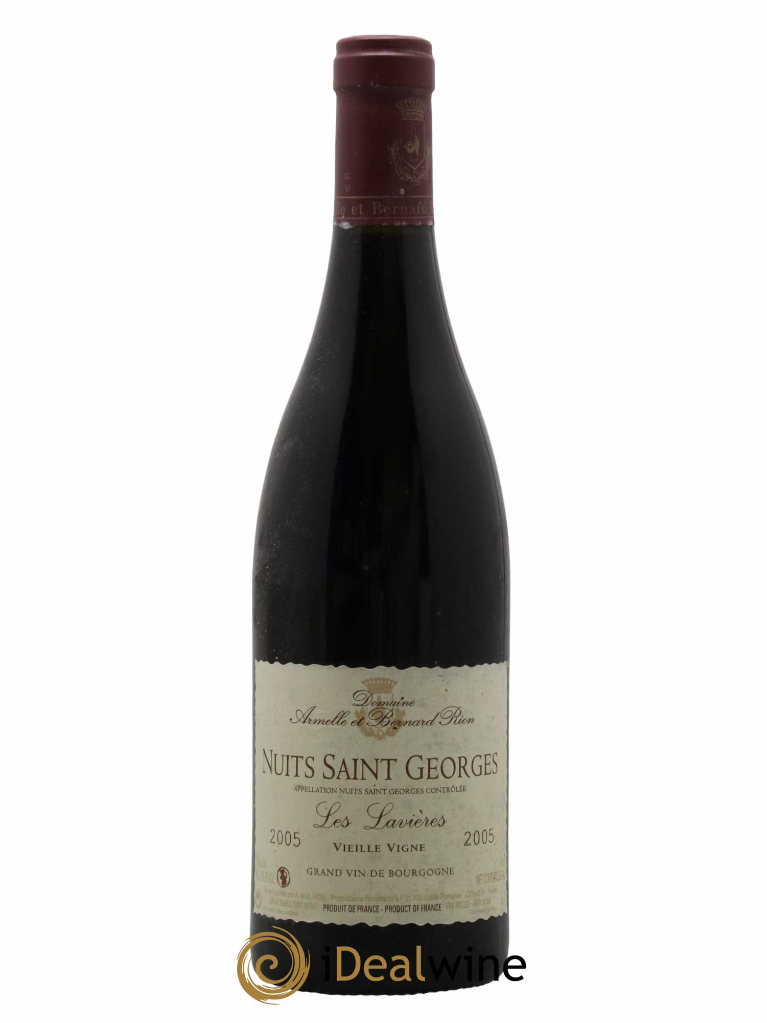 Nuits-Saint-Georges Les Lavières Armelle & Bernard Rion 2005 - Lot de 1 bouteille - 0