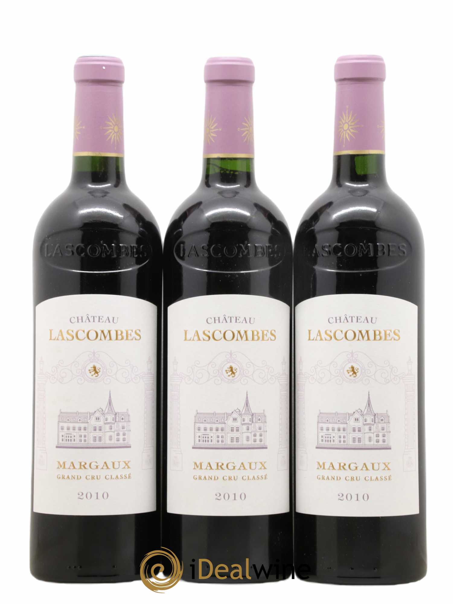 Château Lascombes 2ème Grand Cru Classé 2010 - Lot de 3 bouteilles - 0