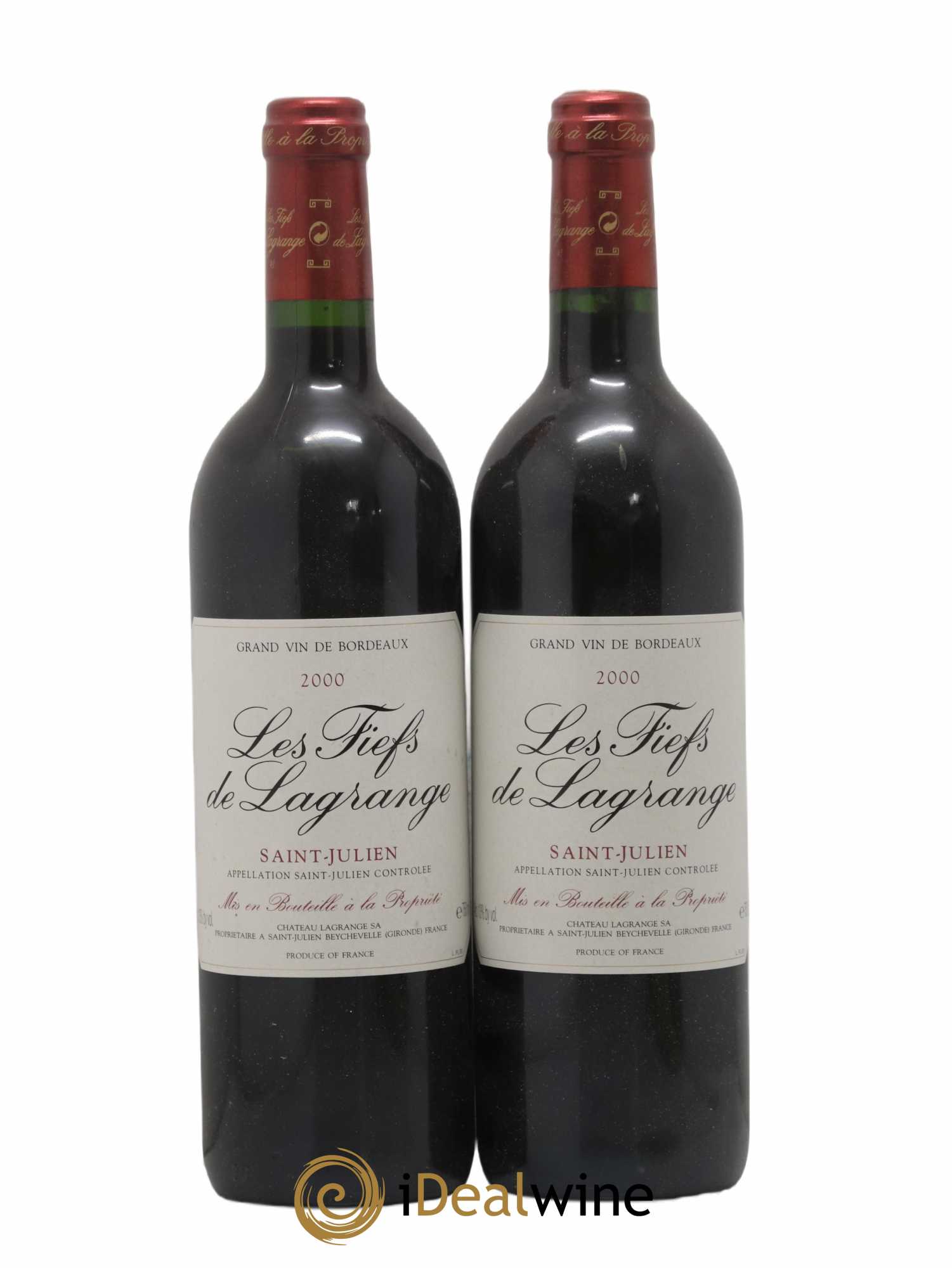 Les Fiefs de Lagrange Second Vin 2000 - Lot de 2 bouteilles - 0