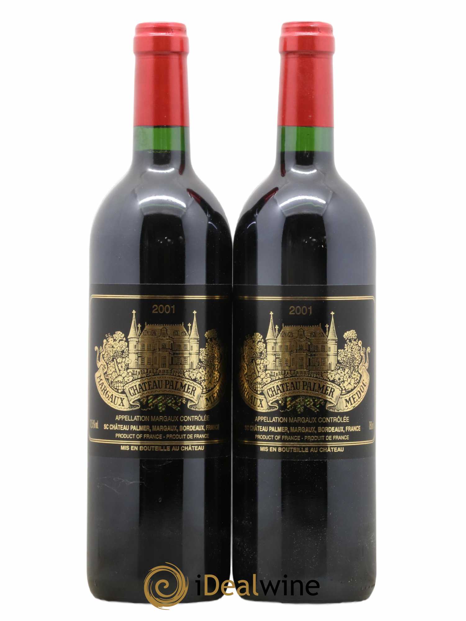 Château Palmer 3ème Grand Cru Classé 2001 - Lot de 2 bouteilles - 0
