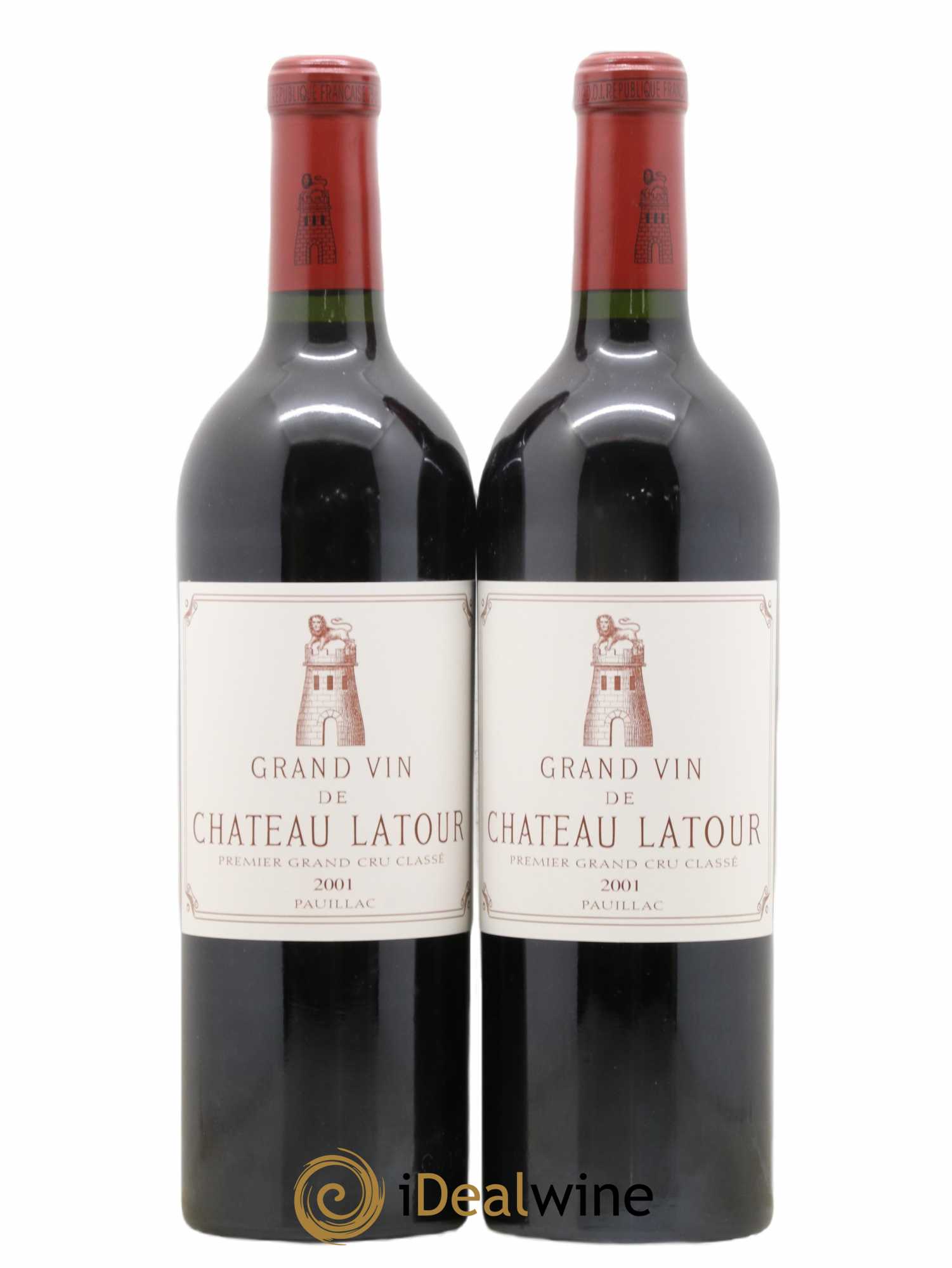 Château Latour 1er Grand Cru Classé 2001 - Lot de 2 bouteilles - 0