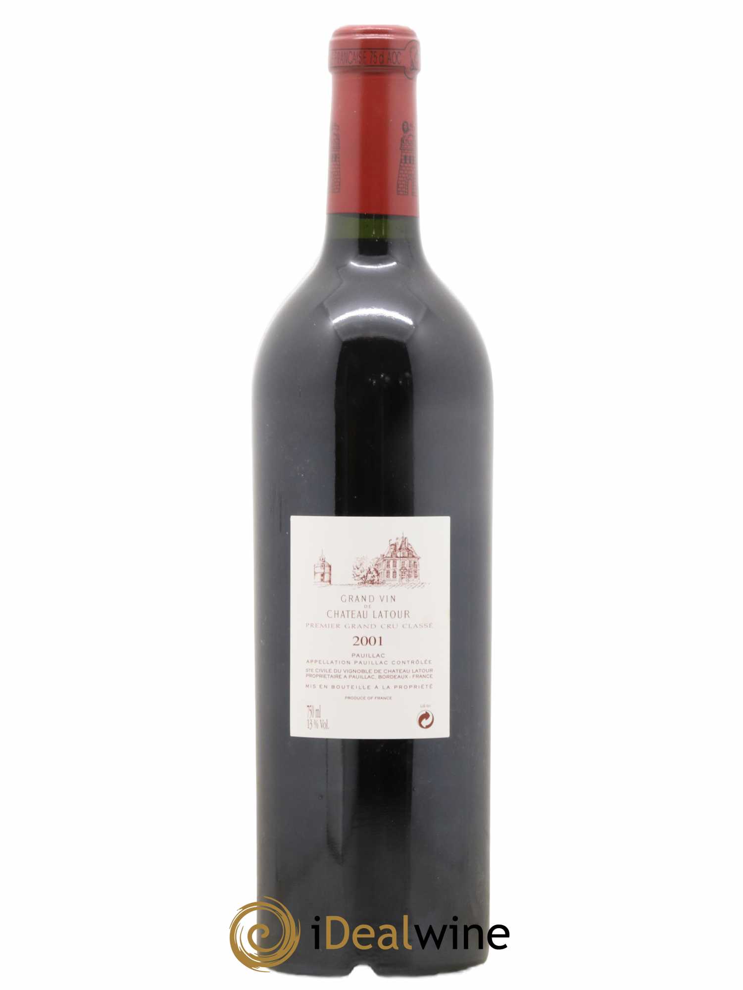 Château Latour 1er Grand Cru Classé 2001 - Lot de 1 bouteille - 1