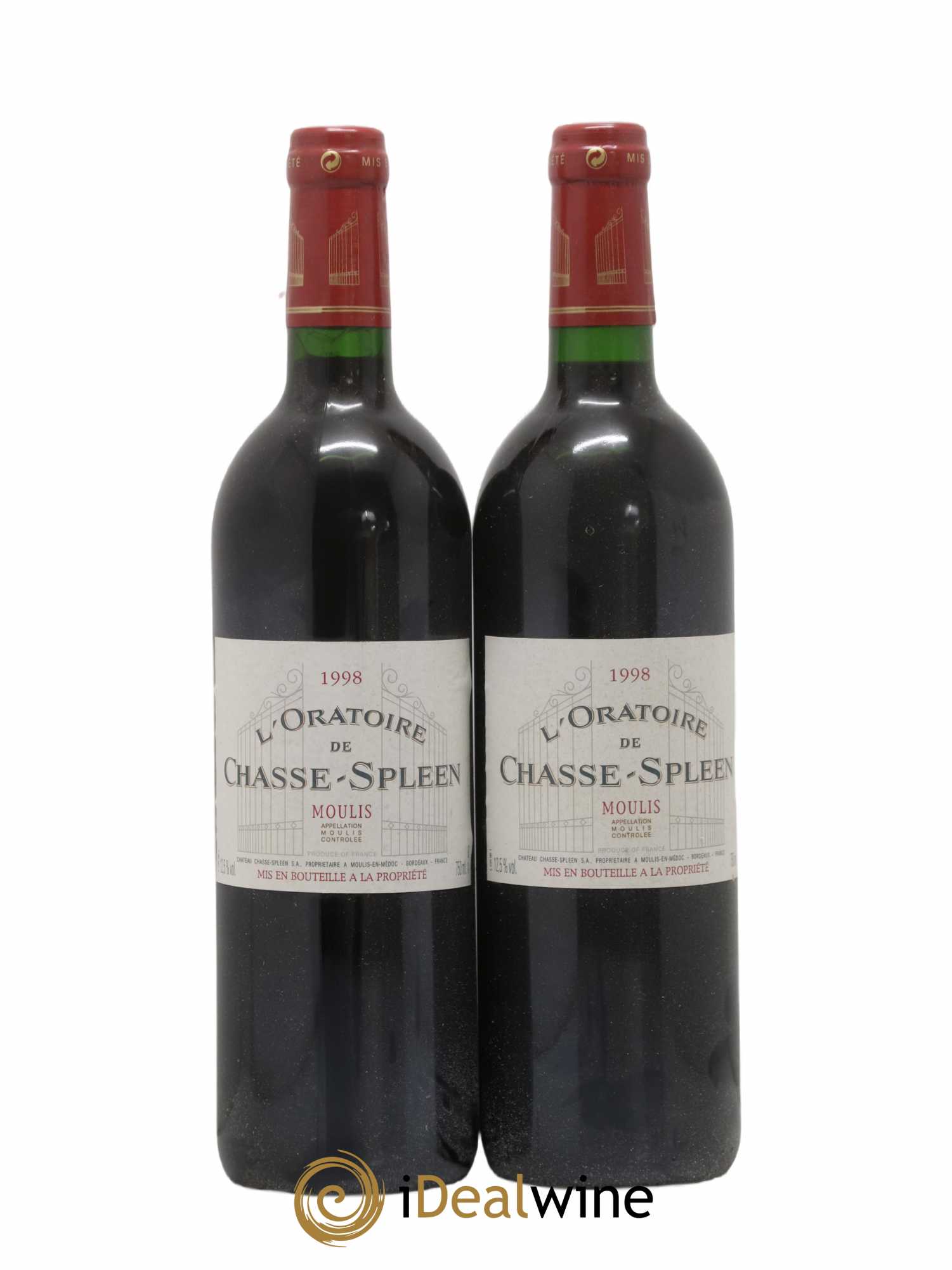 Oratoire de Chasse Spleen Second Vin 1998 - Lot de 2 bouteilles - 0